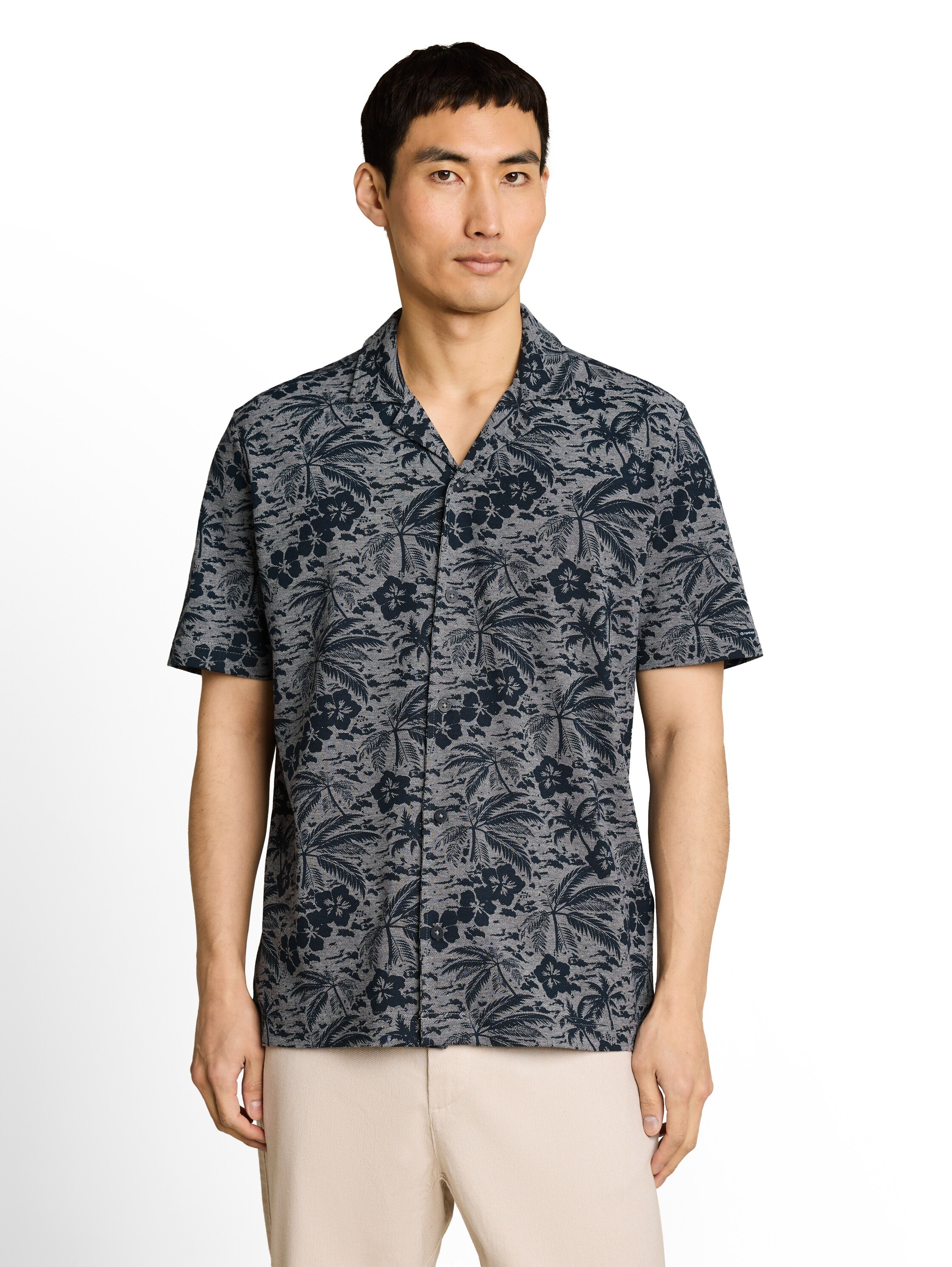 Image of TOM TAILOR Hawaiihemd Kurzarm Sommerhemd im Hawaii-Look
