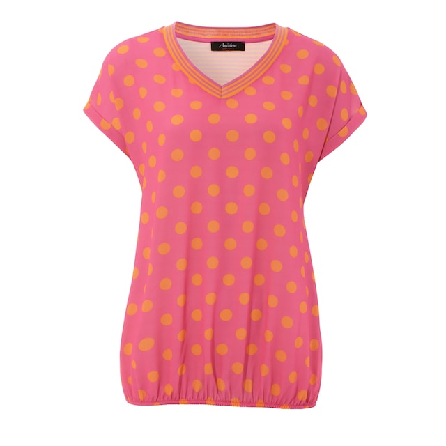 ♕ Aniston CASUAL T-Shirt, im Material- und Mustermix versandkostenfrei  bestellen
