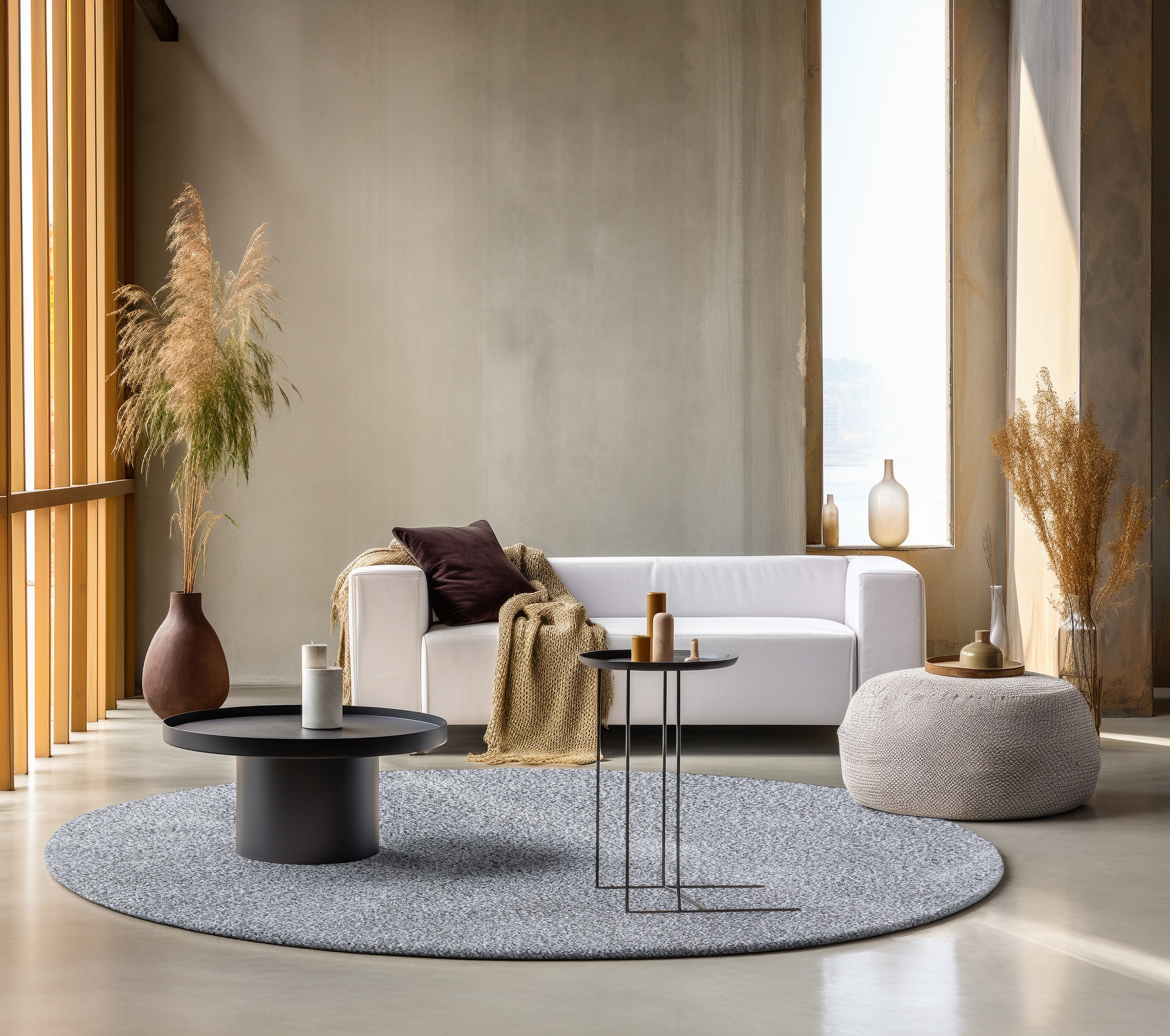 freundin Home Collection Hochflor-Teppich »Soft Twist«, rund, Hochflor, Langflor, Shaggy, Wohnzimmer, Esszimmer, Schlafzimmer, Flur