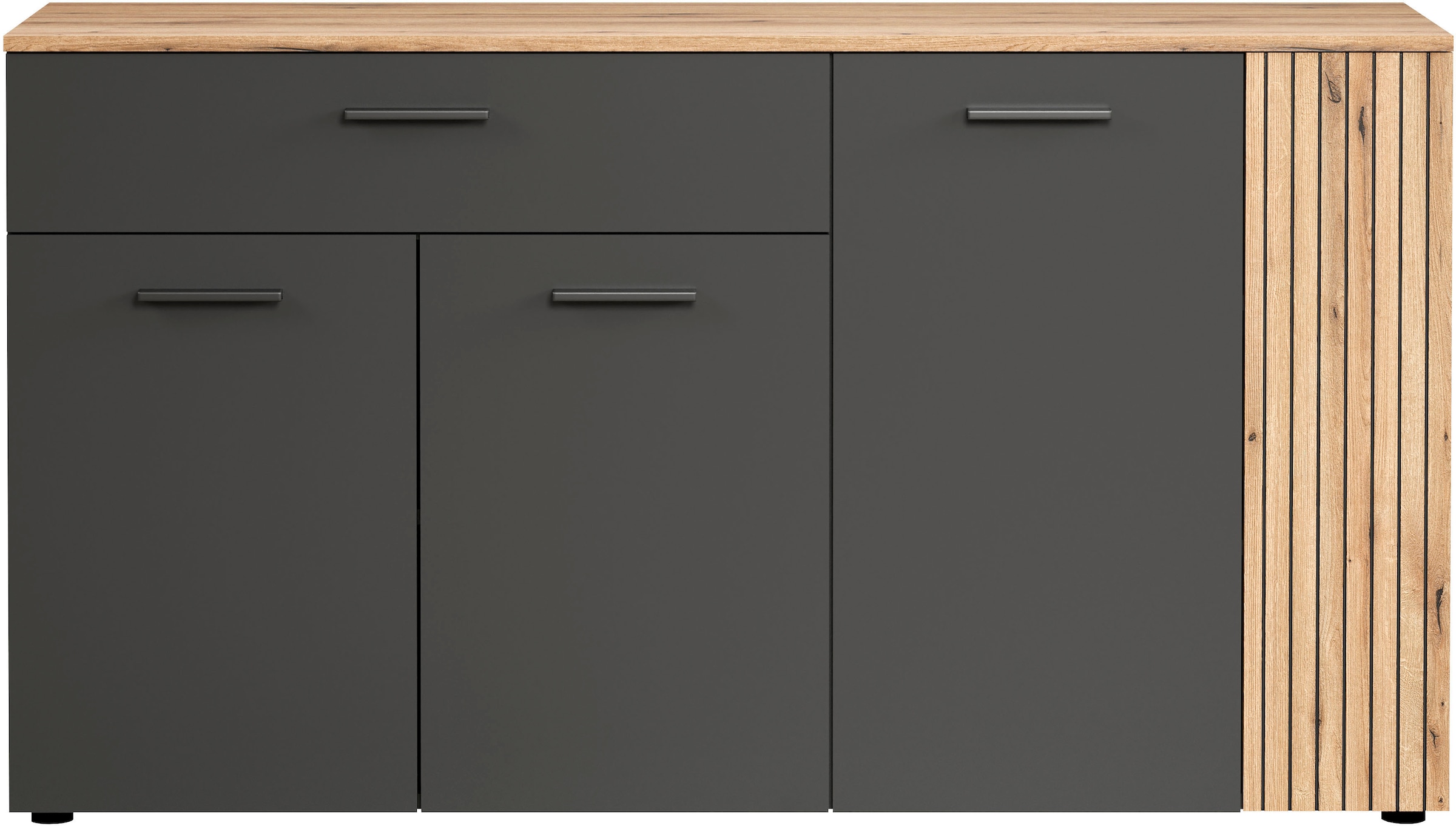 Home affaire Sideboard »Estepona« 1 Stk. tlg. Kommode, Akustikpaneel-Look; Breite 150 cm