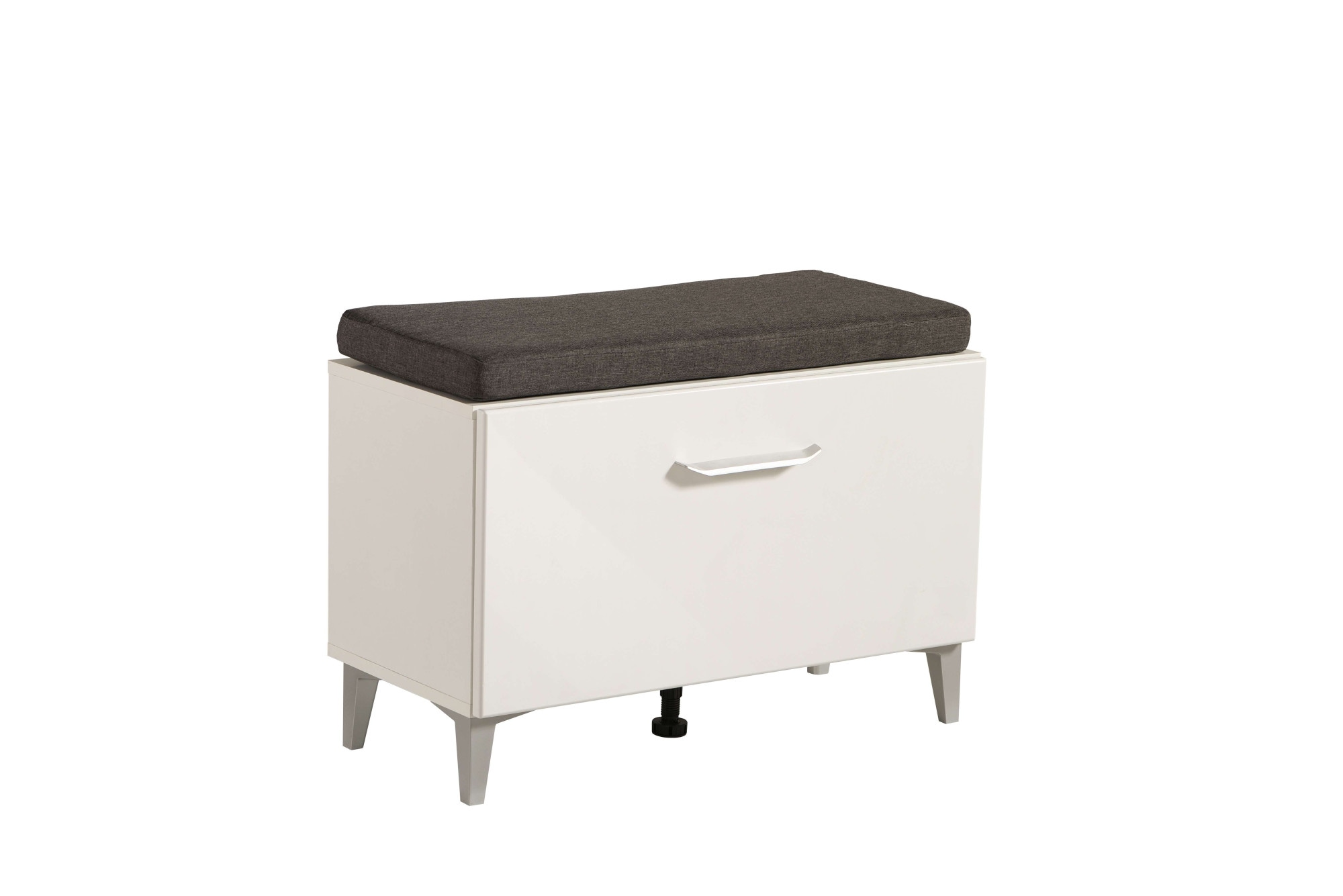 INOSIGN Schuhbank »Como, Schuhschrank, Schuhregal, Schuhtruhe, Breite 75 cm«, mit Sitzkissen und eine Klapptür, in Opaque Weiss