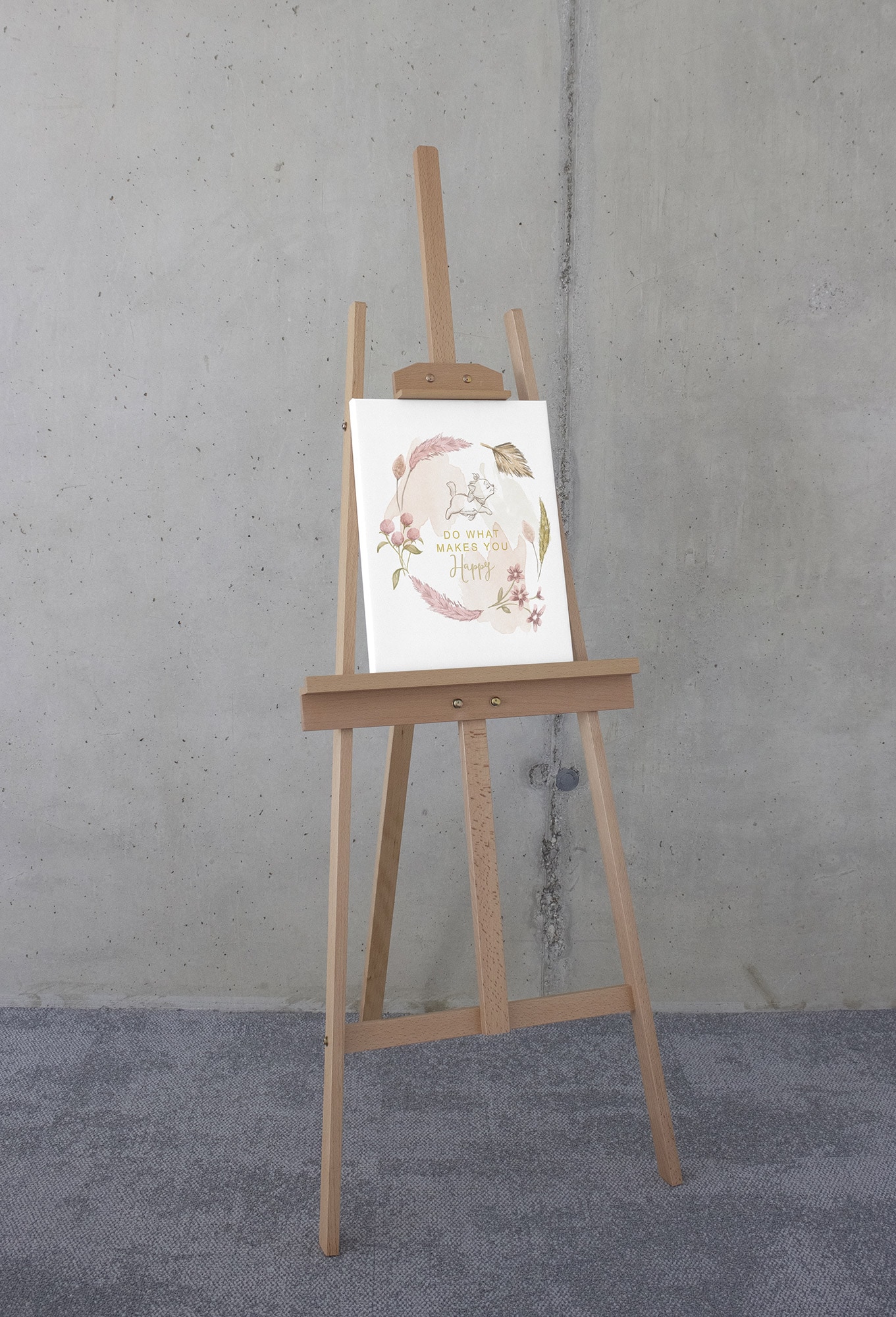 Komar Leinwandbild »Disney Aristocats Do What Makes You Happy«, Disney, (1 St.), 30 x 40 cm (Breite x Höhe) - Kinderzimmer, Dekoration