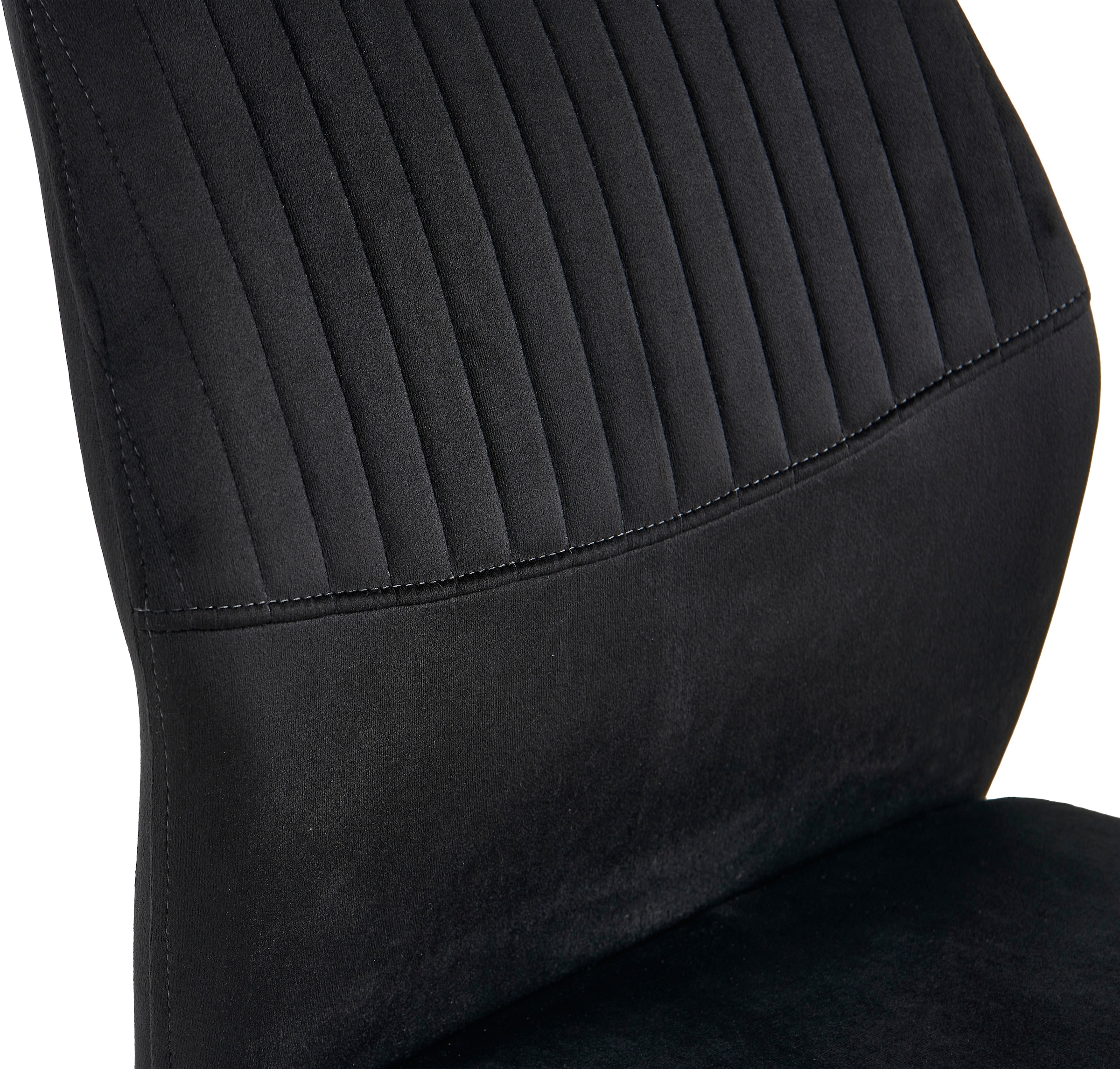 GOODproduct Ensemble de salle à manger »Freya, Set, 4-tlg.« Ensemble, 4 tlg. Table à manger ronde 90 cm en pierre frittée, cuivre noir avec 3 chaises en velours