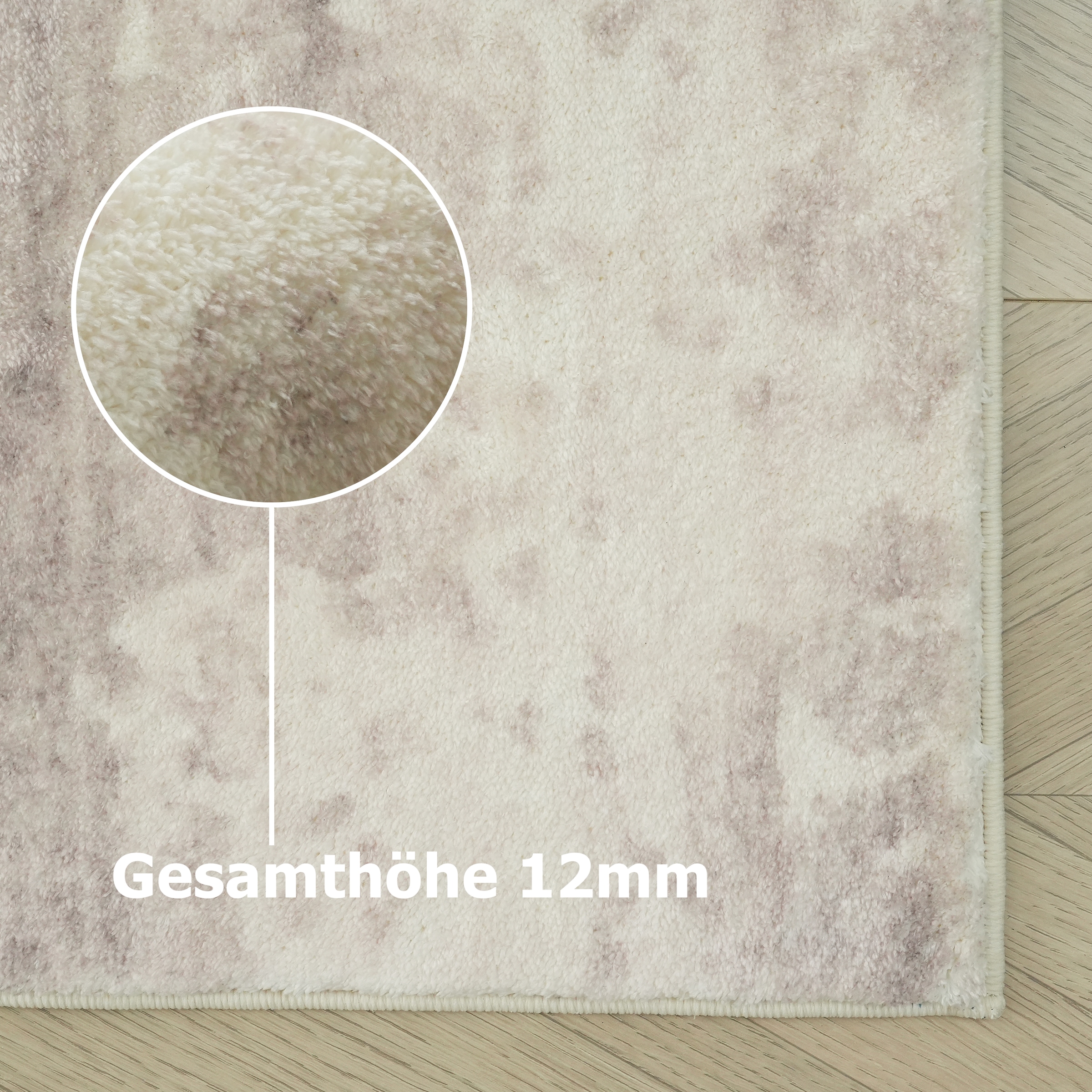 GOODproduct Tapis »Mokk, Druckteppich, mehrfarbig, im Vintage-Look« Rectangulaire 12 mm Höhe imprimé, lavable, doux, salon, chambre, salle à manger