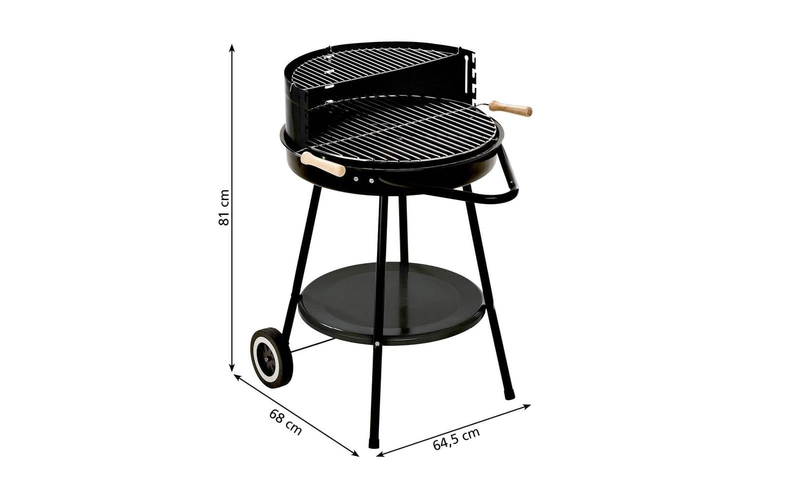 LANDMANN Holzkohlegrill »- 66.5 cm« Rundgrill
