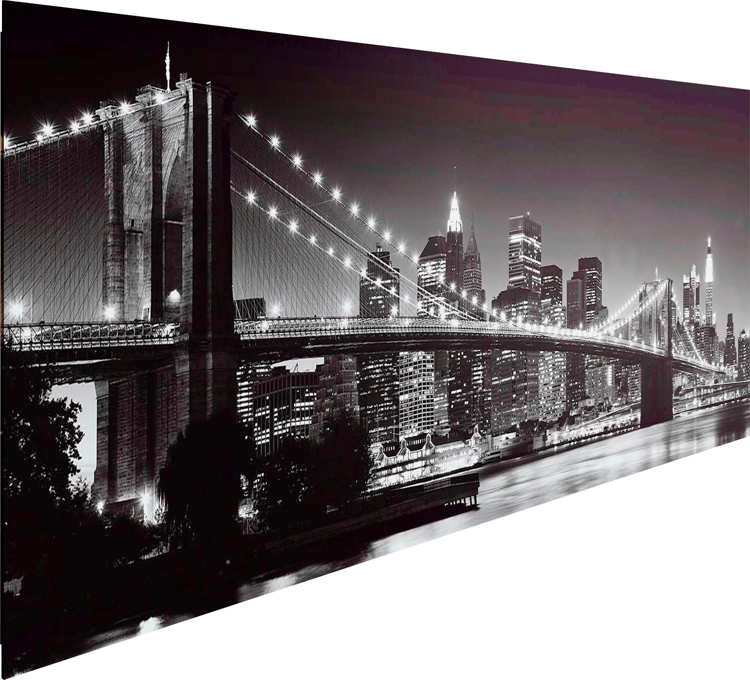 ♕ Reinders! Holzbild »Deco auf brooklyn bridge« versandkostenfrei Panel 52x156 New York 