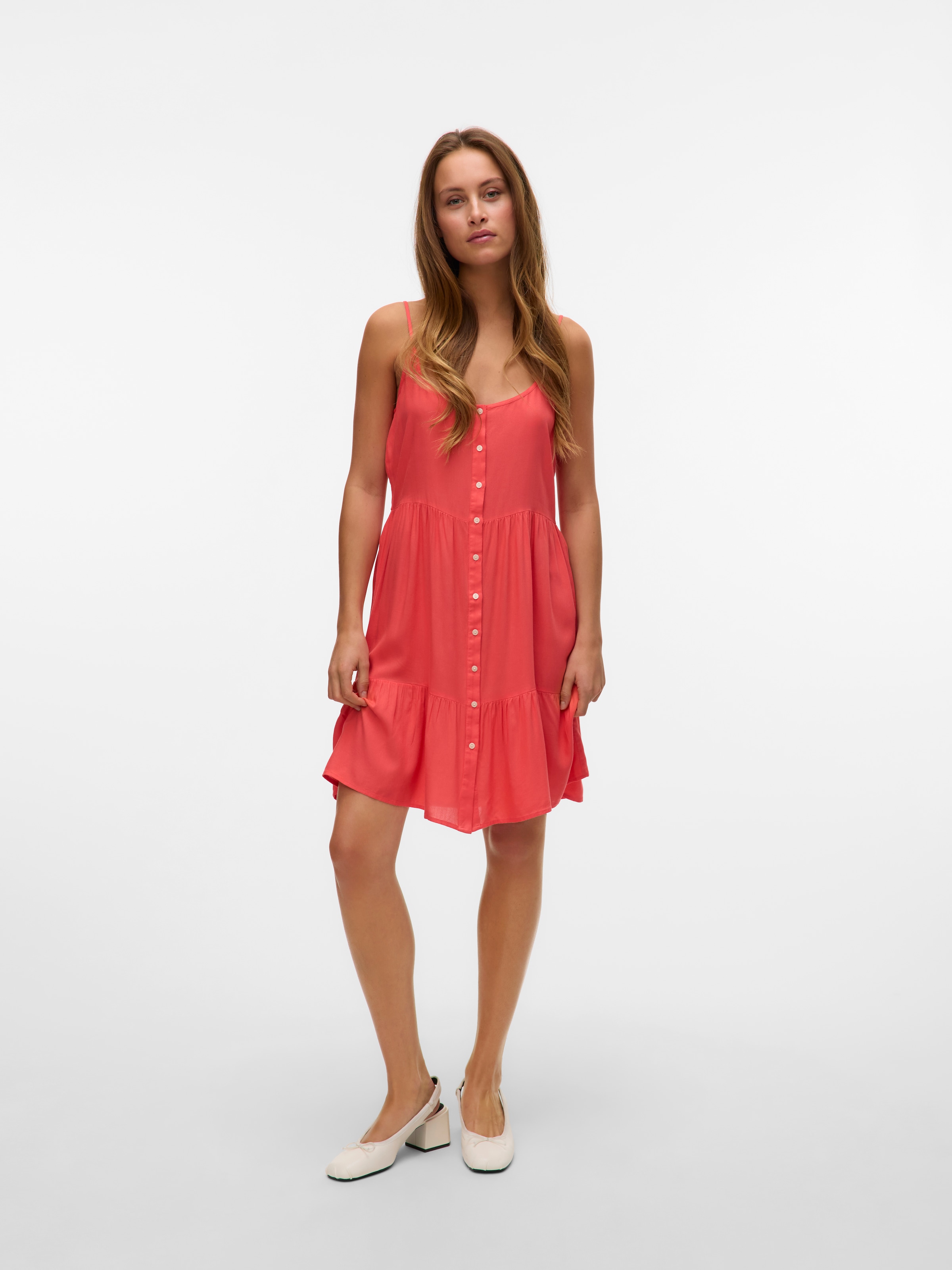 Vero Moda Trägerkleid »VMBUMPY SHORT SINGLET DRESS WVN GA NOOS«