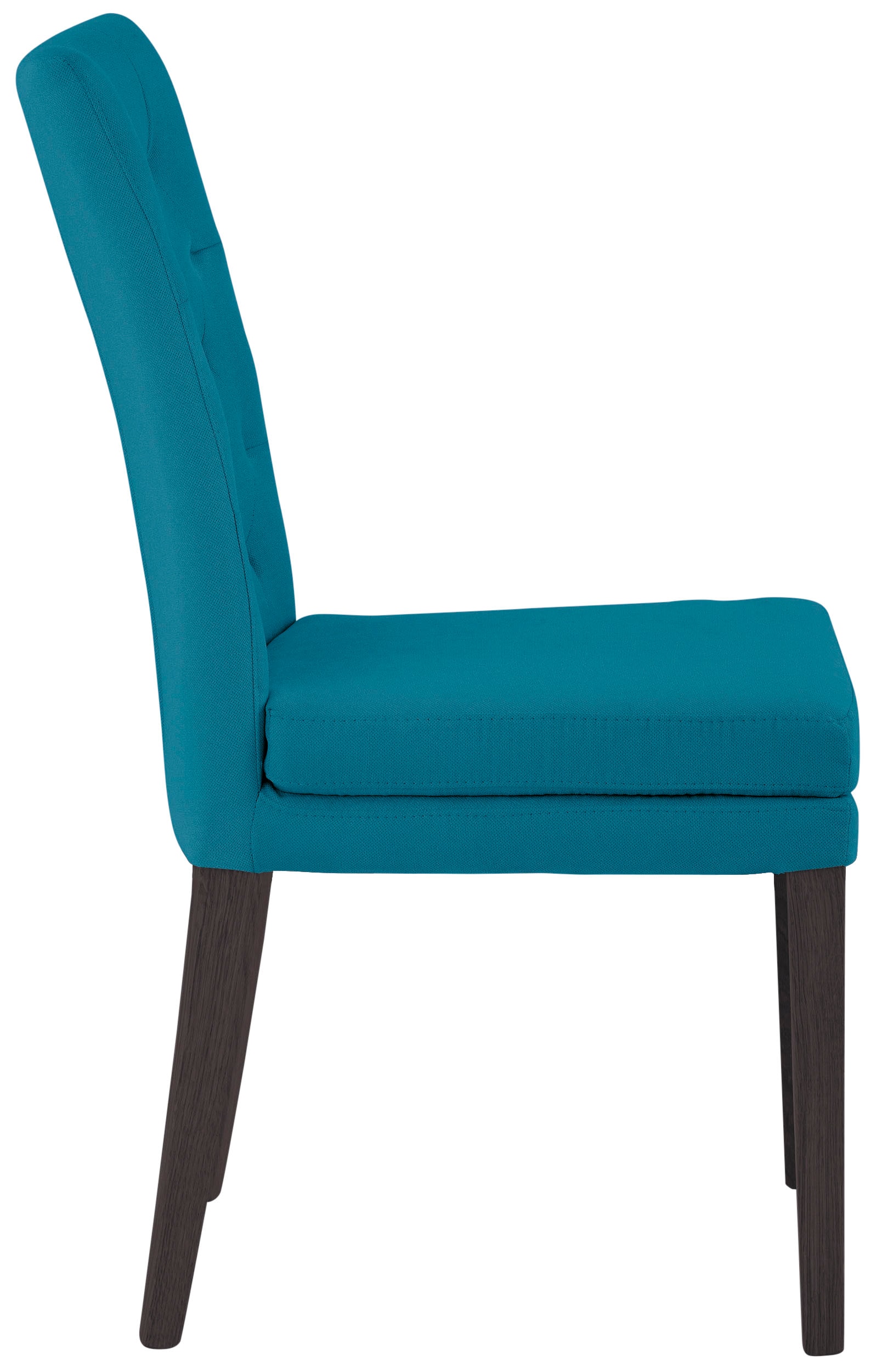 Home affaire 4-Fussstuhl »Colorado«, (Set), 4 St., Luxus-Microfaser, Beine aus Buche, wengefarben lackiert, Im 2er, 4er oder 6er-Set
