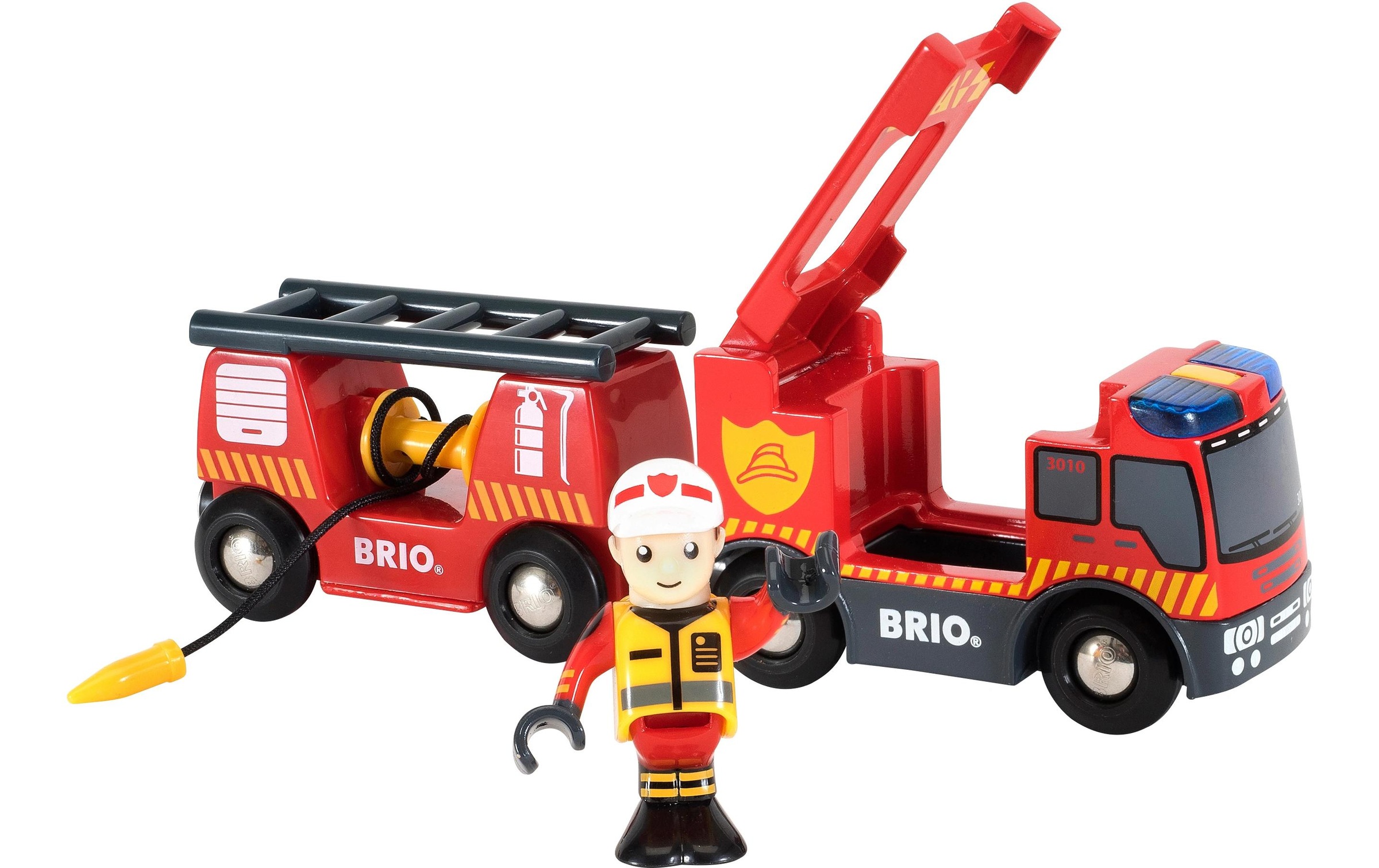 BRIO Spielzeug-Feuerwehr "BRIO Feuerwehr Leiterfahrzeug"