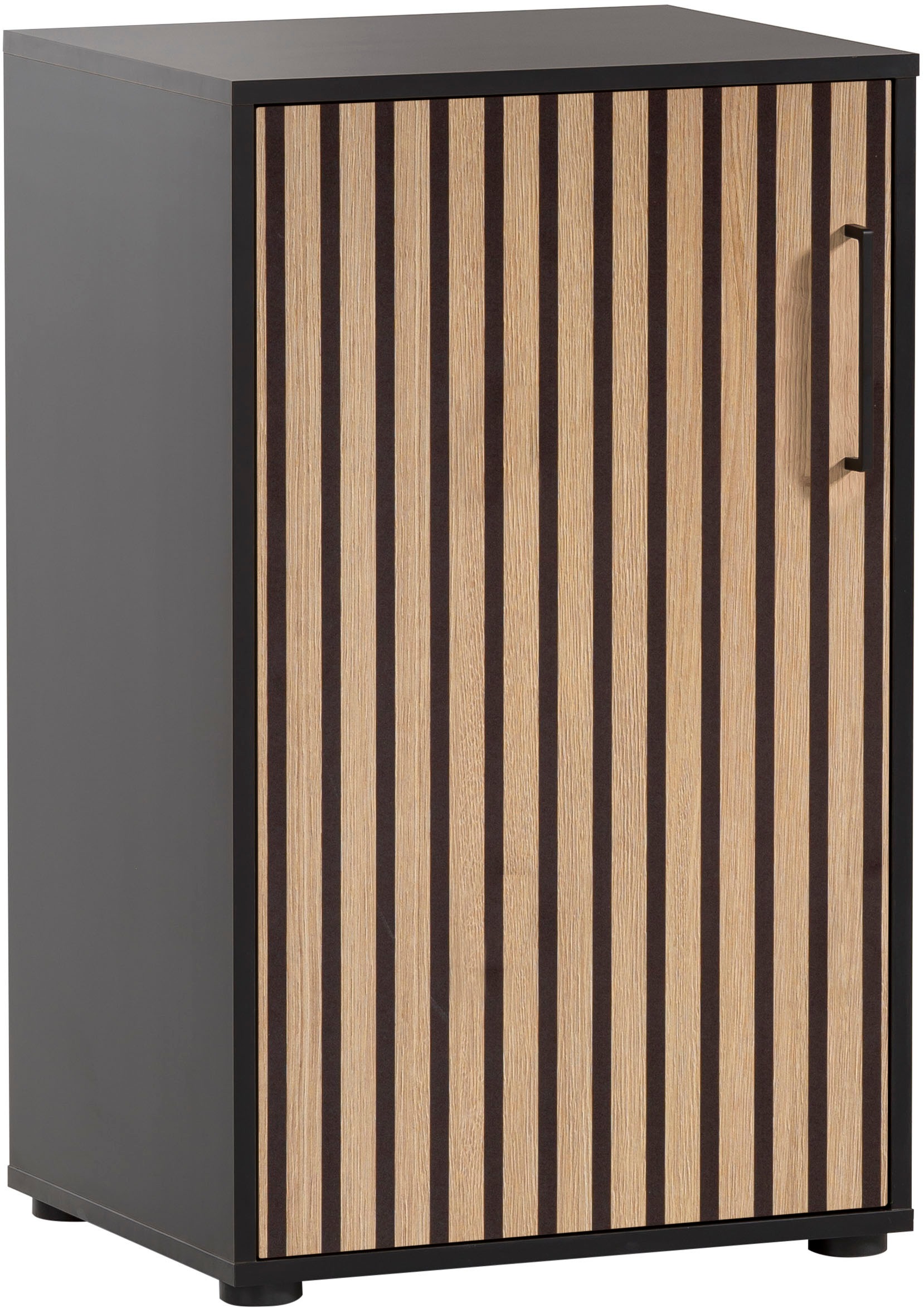 Image of welltime Aktenschrank "Hank, MADE IN GERMANY, Breite 50 cm" Tür mit Akustikprint, Metallbeschläge, Softclose-Funktion