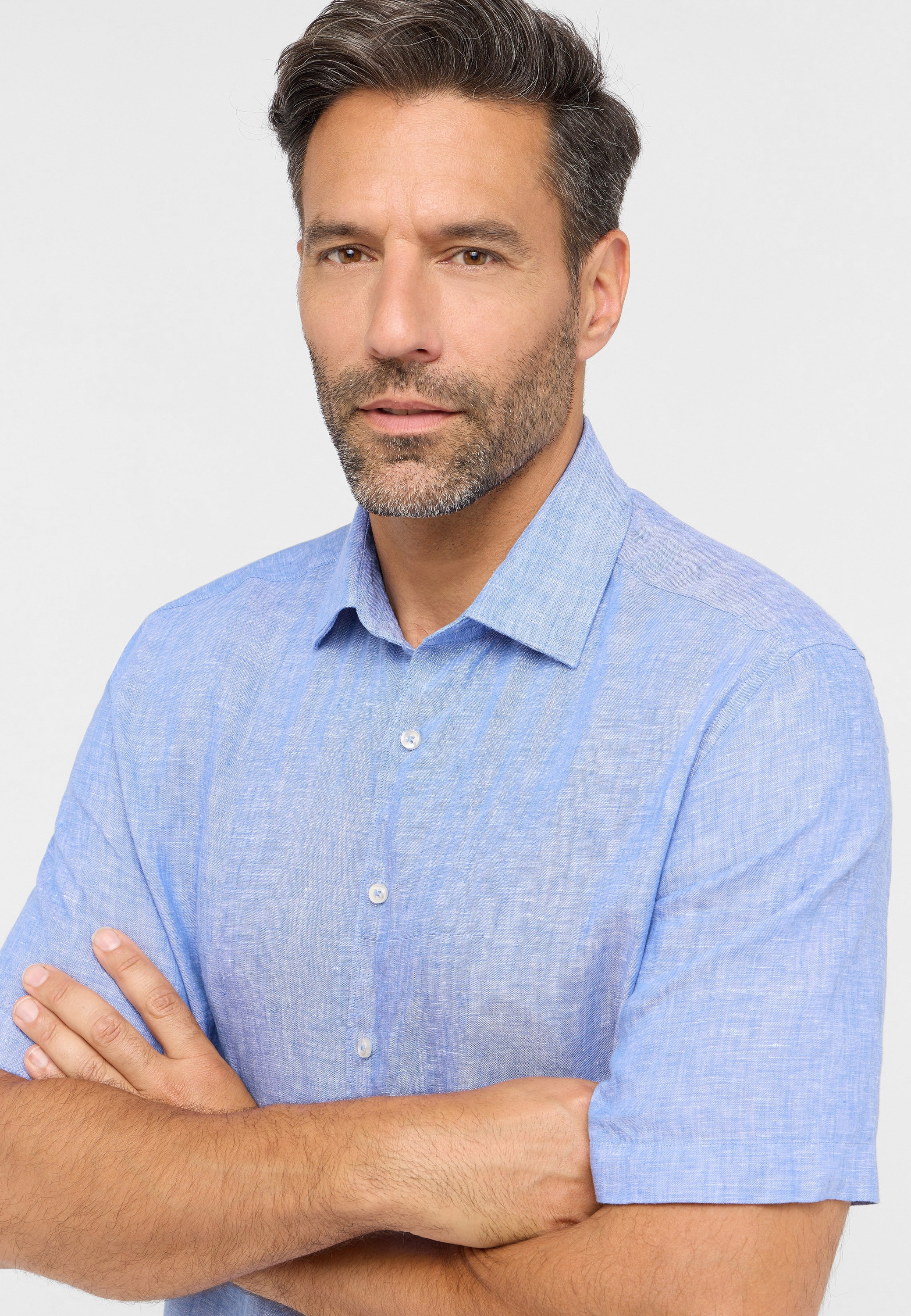 Eterna Chemise à manches courtes »MODERN FIT« EASY IRON (bügelleicht)