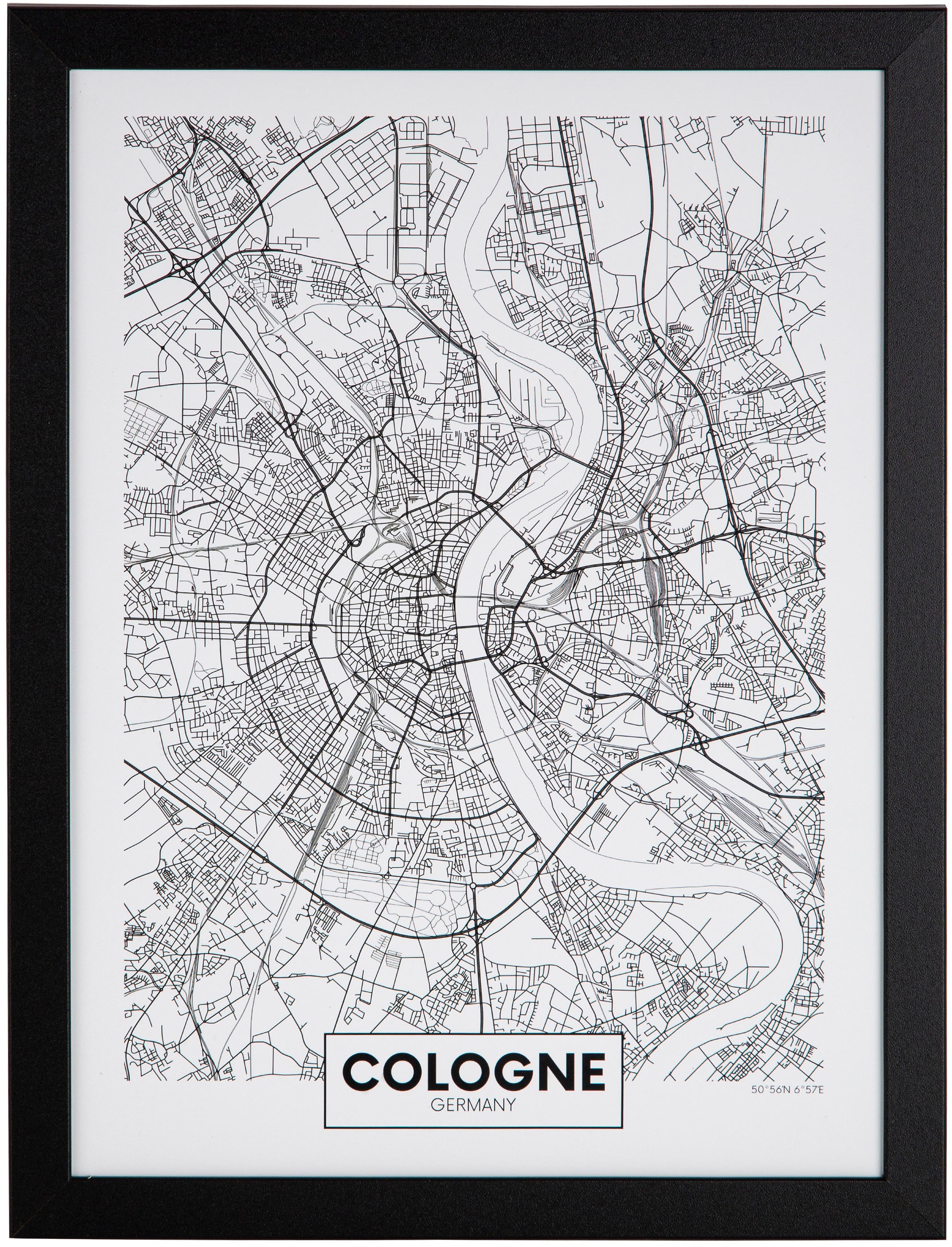 Image of Spiegelprofi GmbH Bild mit Rahmen »LORNA«, Cologne, (1 St.) bei Ackermann Versand Schweiz