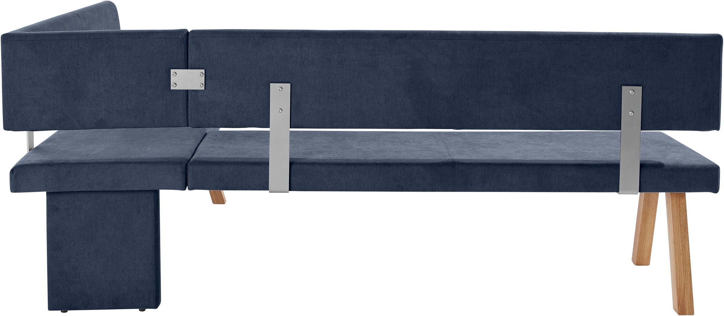 Home affaire Eckbank »Rio« Massivholz in Eiche geölt, Esszimmerbank bequem gepolstert