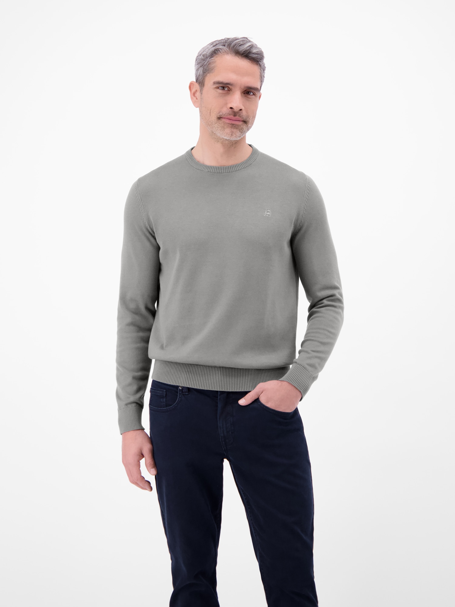 LERROS Pull en tricot »Crewneck Strickpullover« Weicher Strick-Pullover, Rundhalsausschnitt, lange Ärmel, pflegeleicht