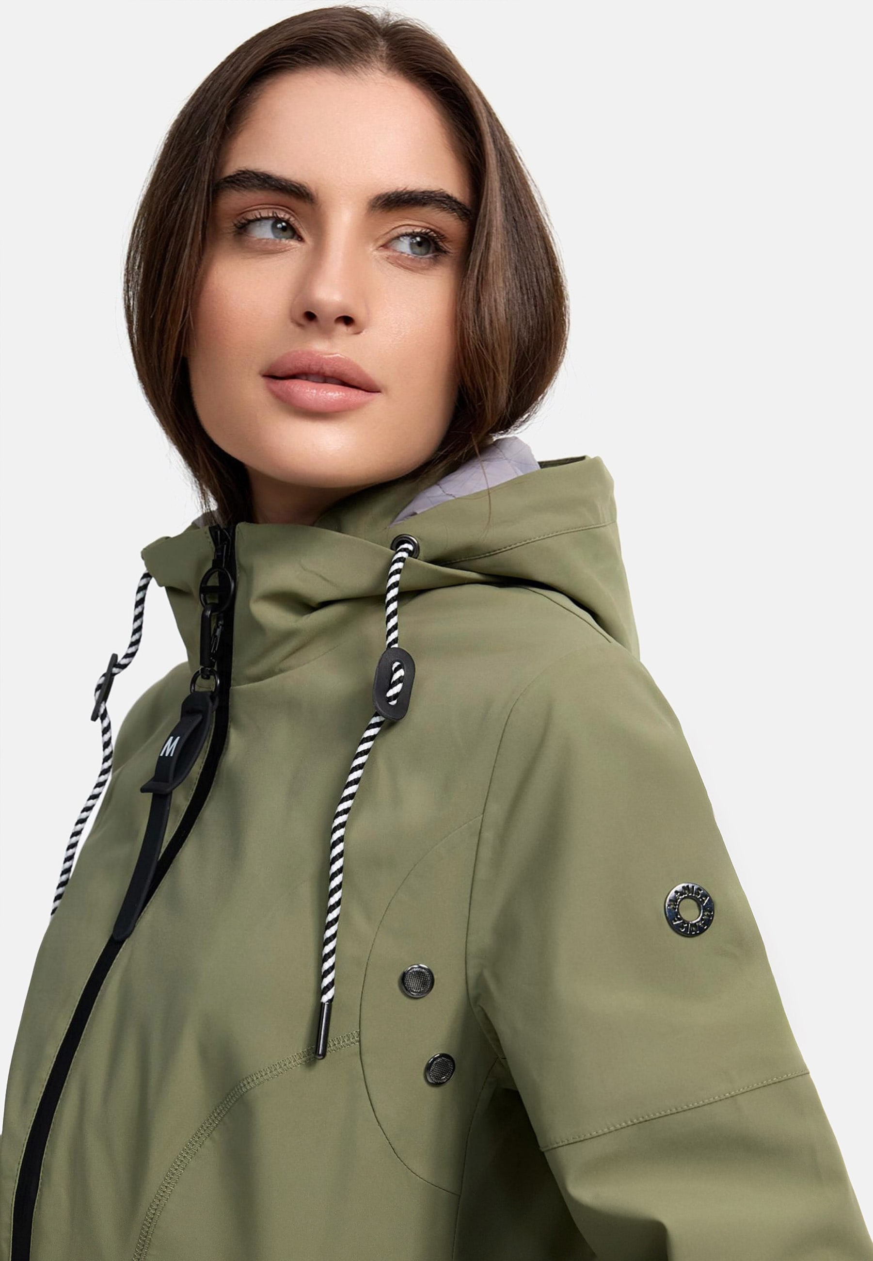MANISA Regenjacke, mit Kapuze, mit abnehmbarer Kapuze