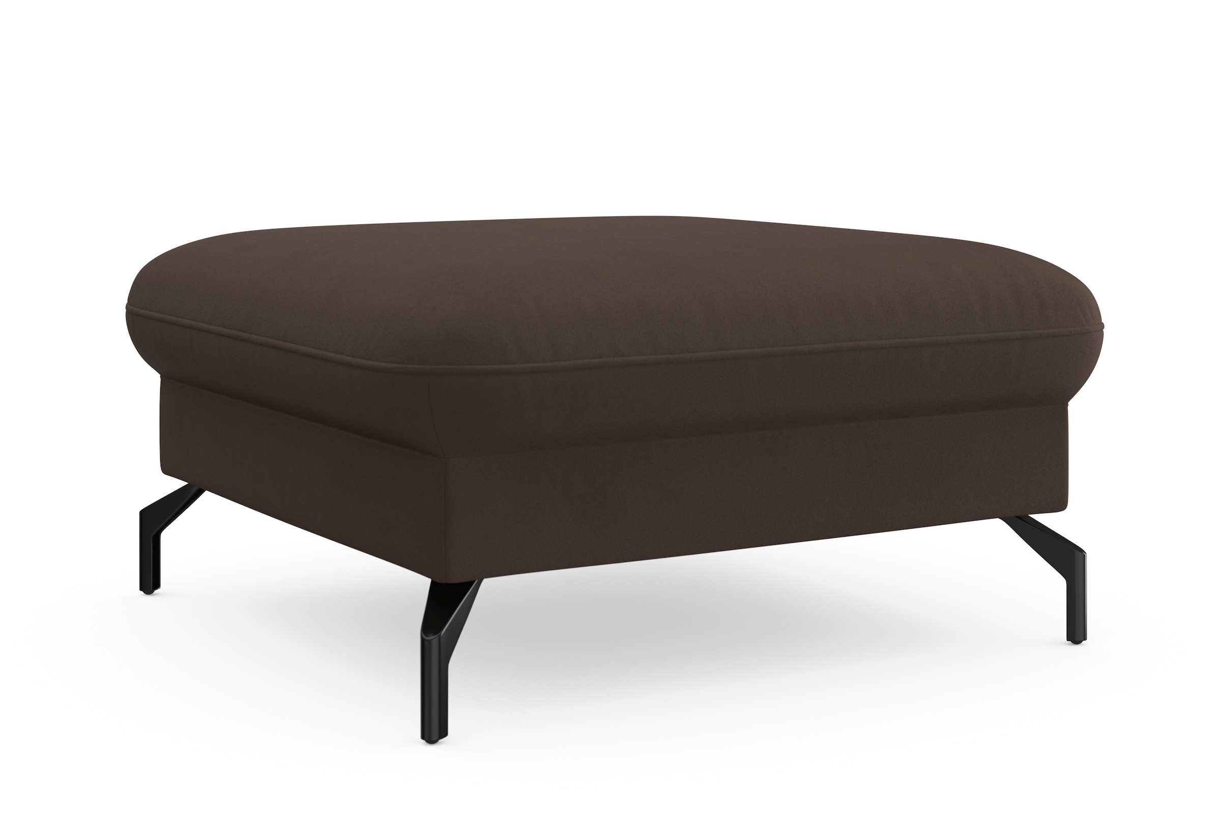 sit&more Hocker »Fashion«, inklusive Federkern, mit hochwertigen, schwarzen Metallfüssen
