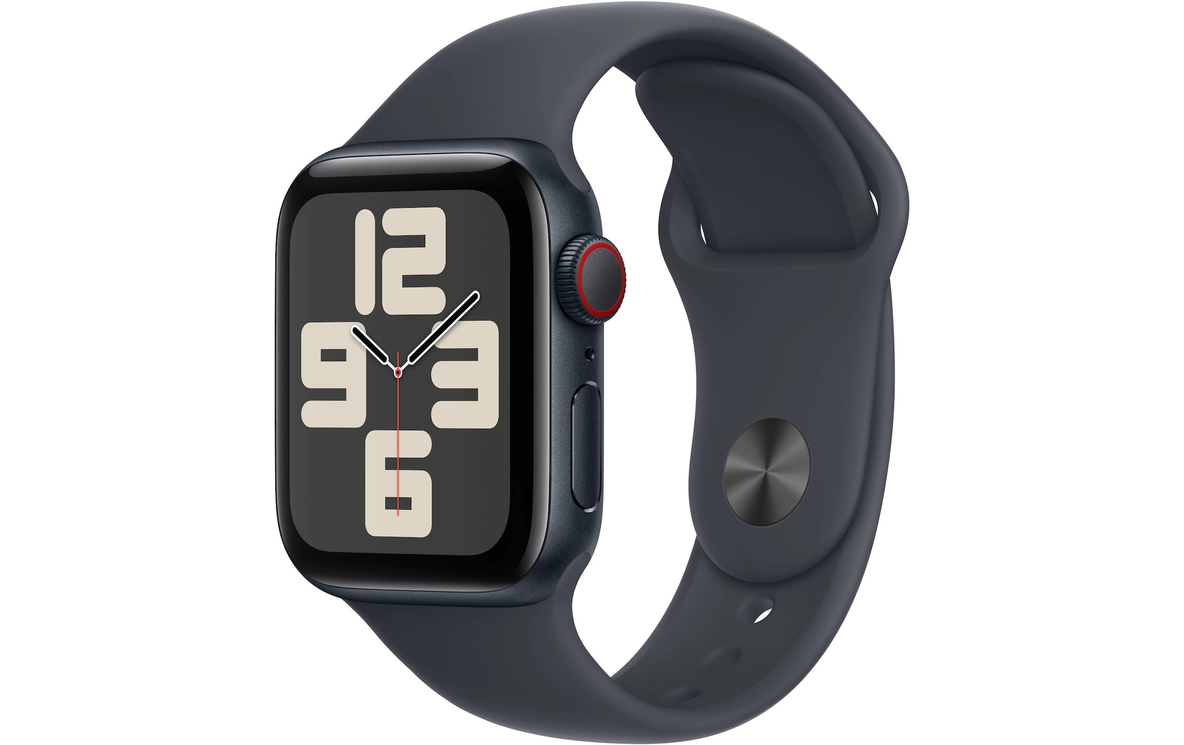 Apple Watch SE (2024), 40 mm, GPS + Cellular, Sport Band S/M, Mitternacht