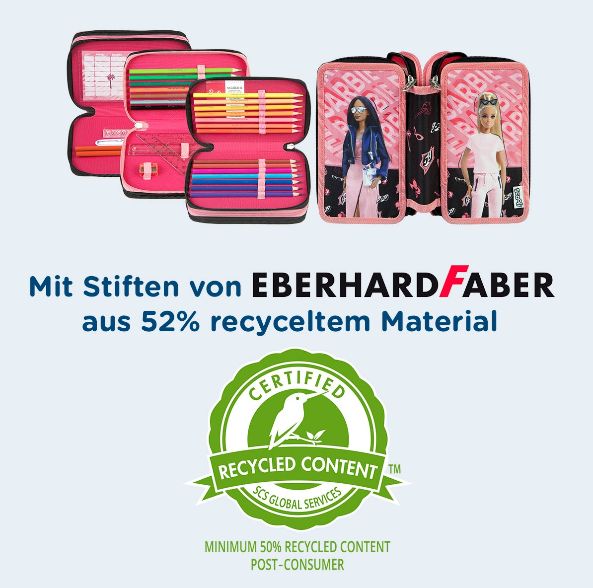 Scooli Trousse à crayons »Tripledecker, Barbie«