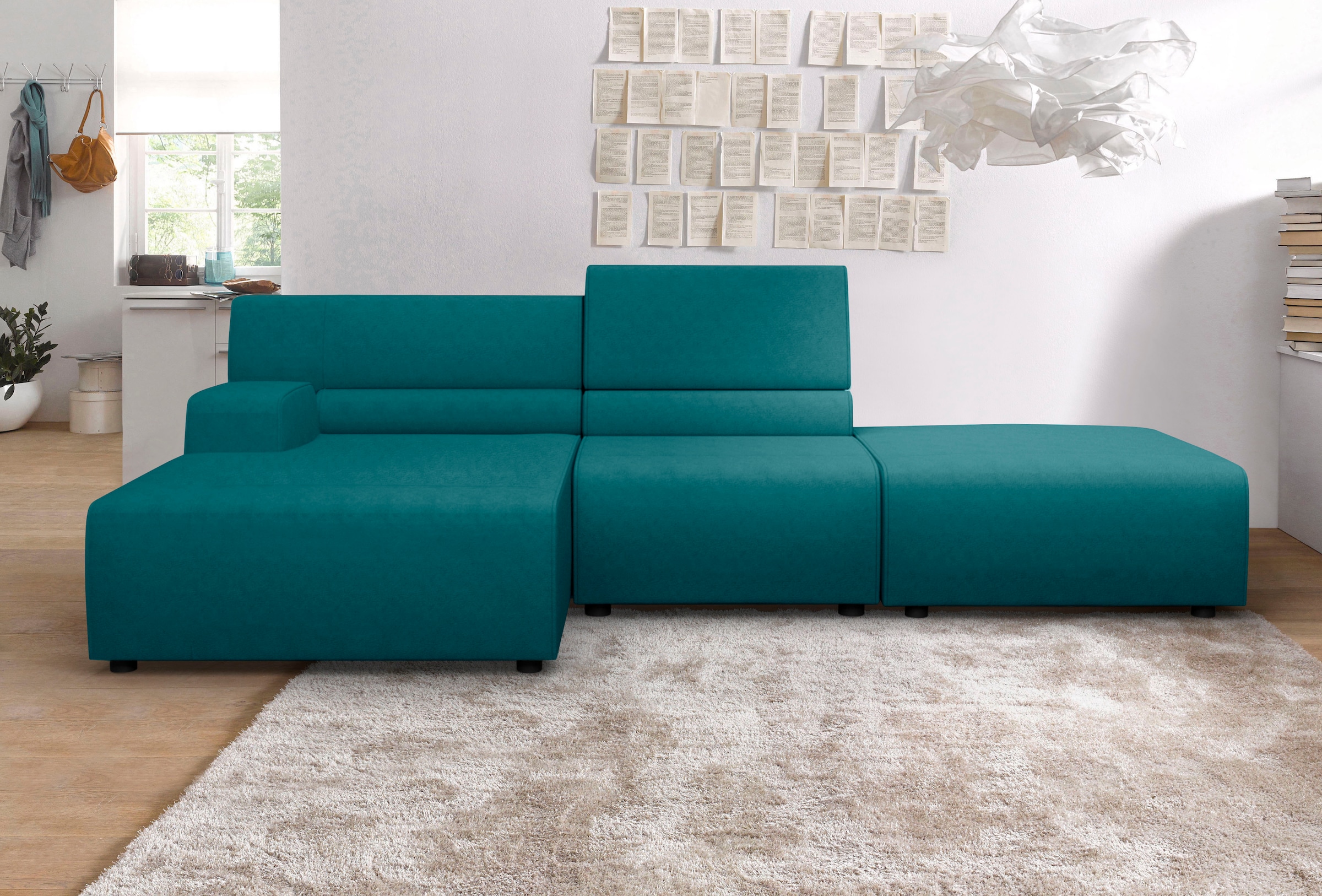 Image of Egoitaliano Ecksofa "Babouche, Designsofa mit aussergewöhnlichem Sitzkomfort zum Wohlfühlen"
