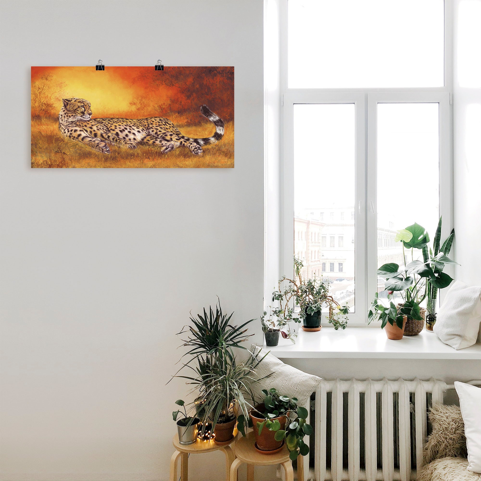 Artland Wandbild »Gepard«, Geparden Bilder, (1 St.), als Alubild, Outdoorbild, Leinwandbild, Poster, Wandaufkleber