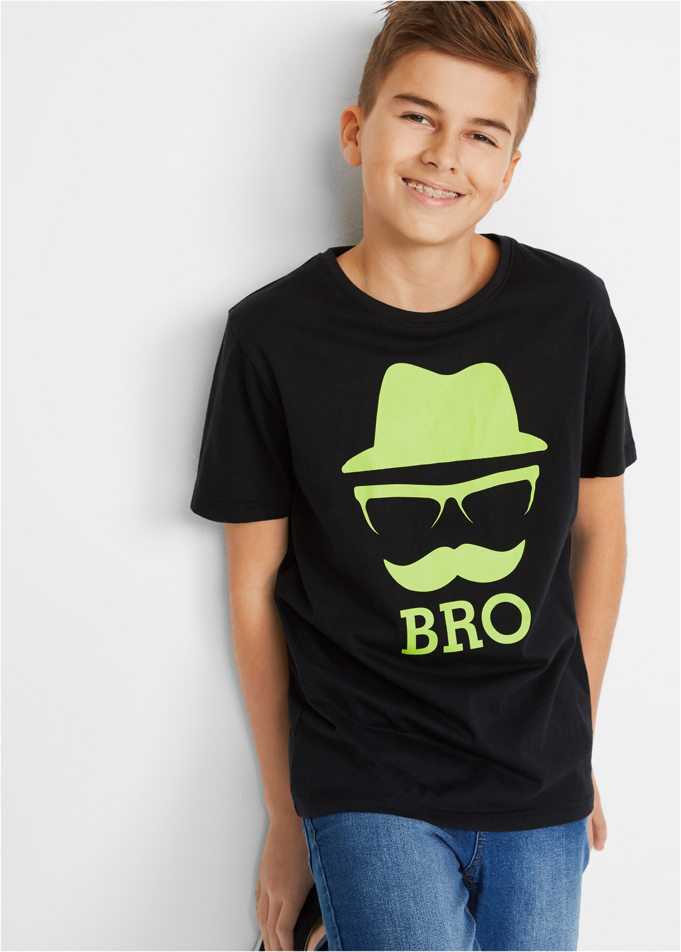 Image of bonprix T-Shirt "T-Shirt aus reiner Baumwolle" bequeme Passform, Rundhalsausschnitt, aus reiner Baumwolle