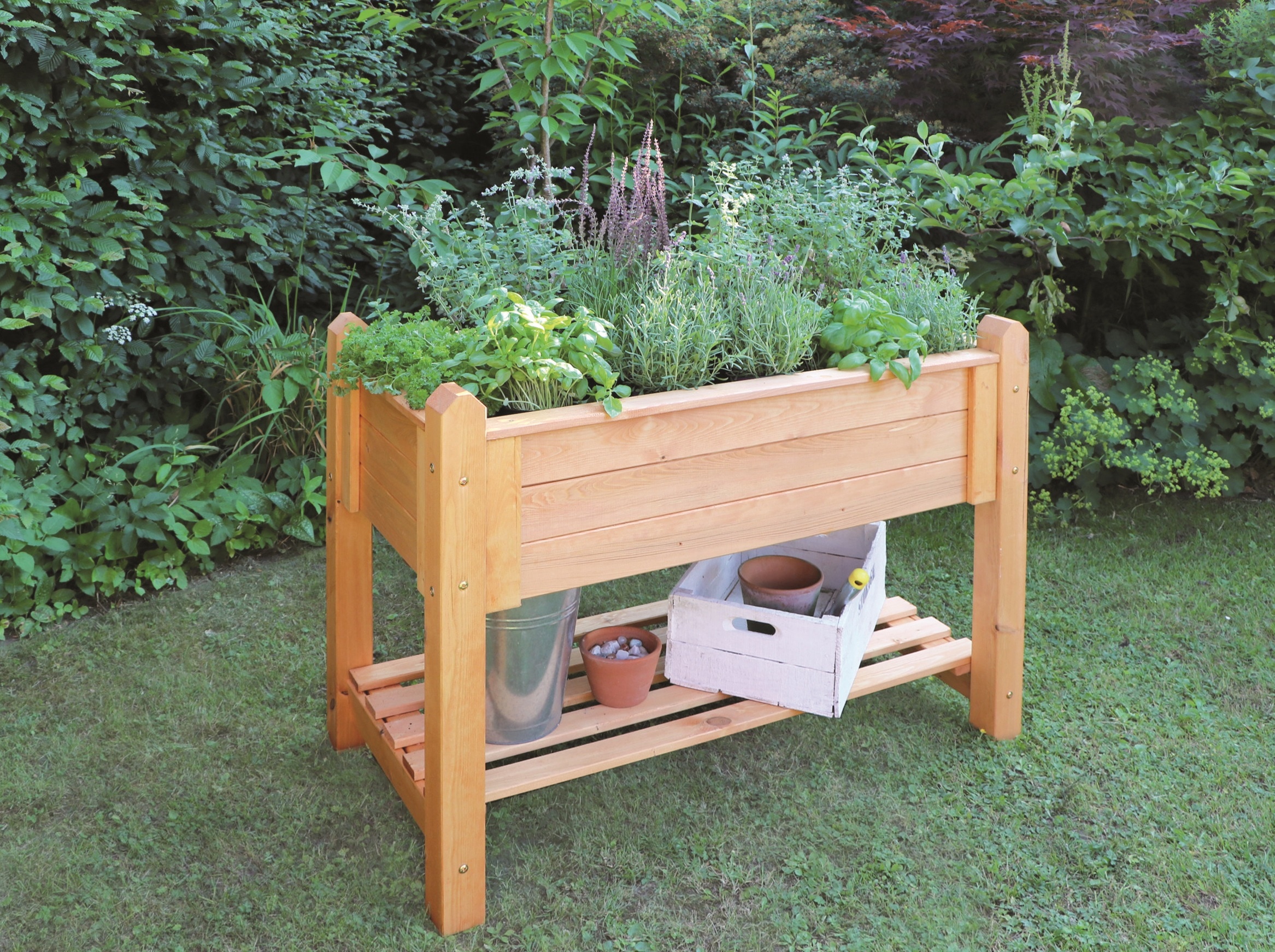 promadino Blumenkasten, Kräuterbeet gross, BxTxH: 114x60x84,5 cm