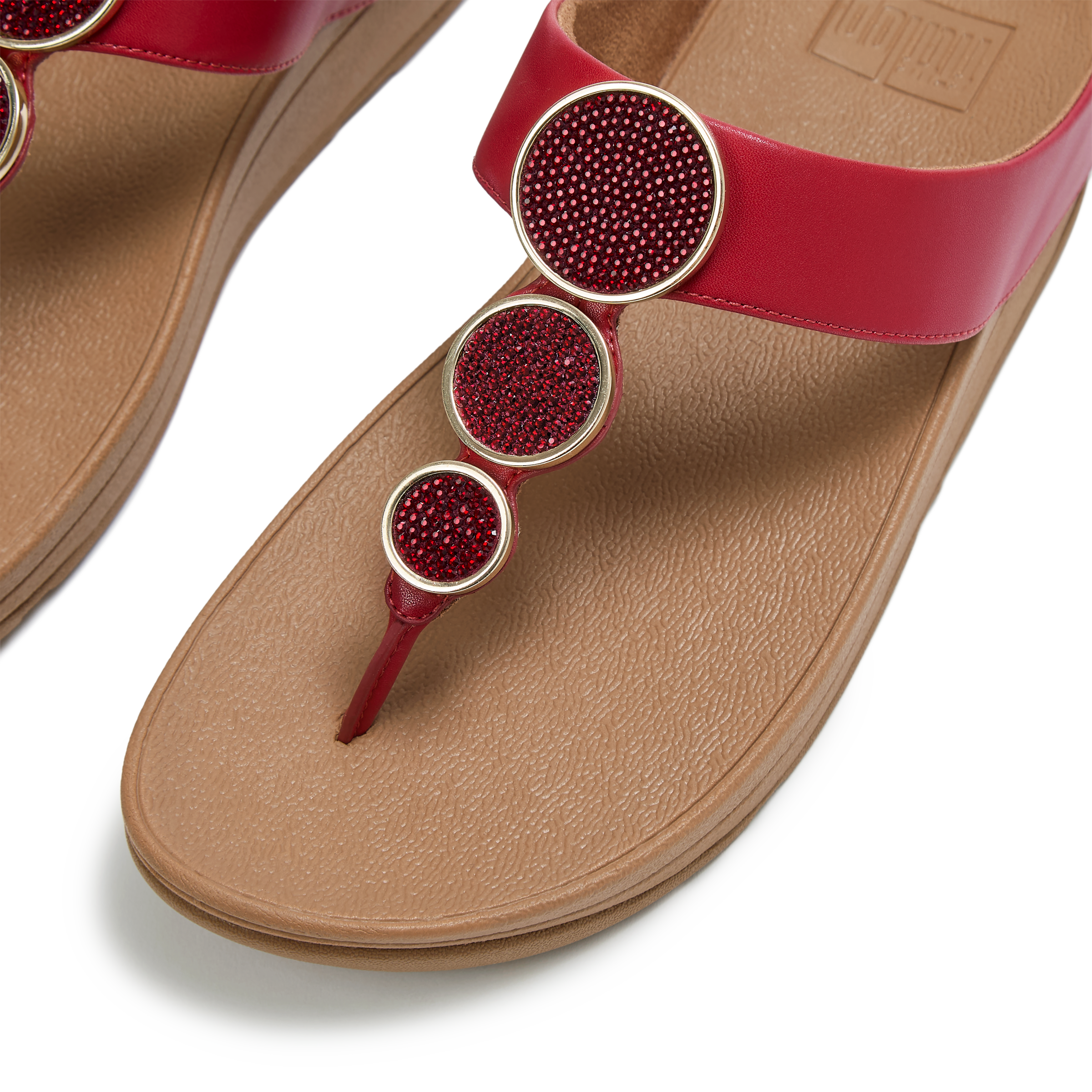 Fitflop Dianette »HALO BEAD-CIRCLE METALLIC TOE-POST SANDALS«  Pool Slides, sandale avec technologie d’amortissement intermédiaire