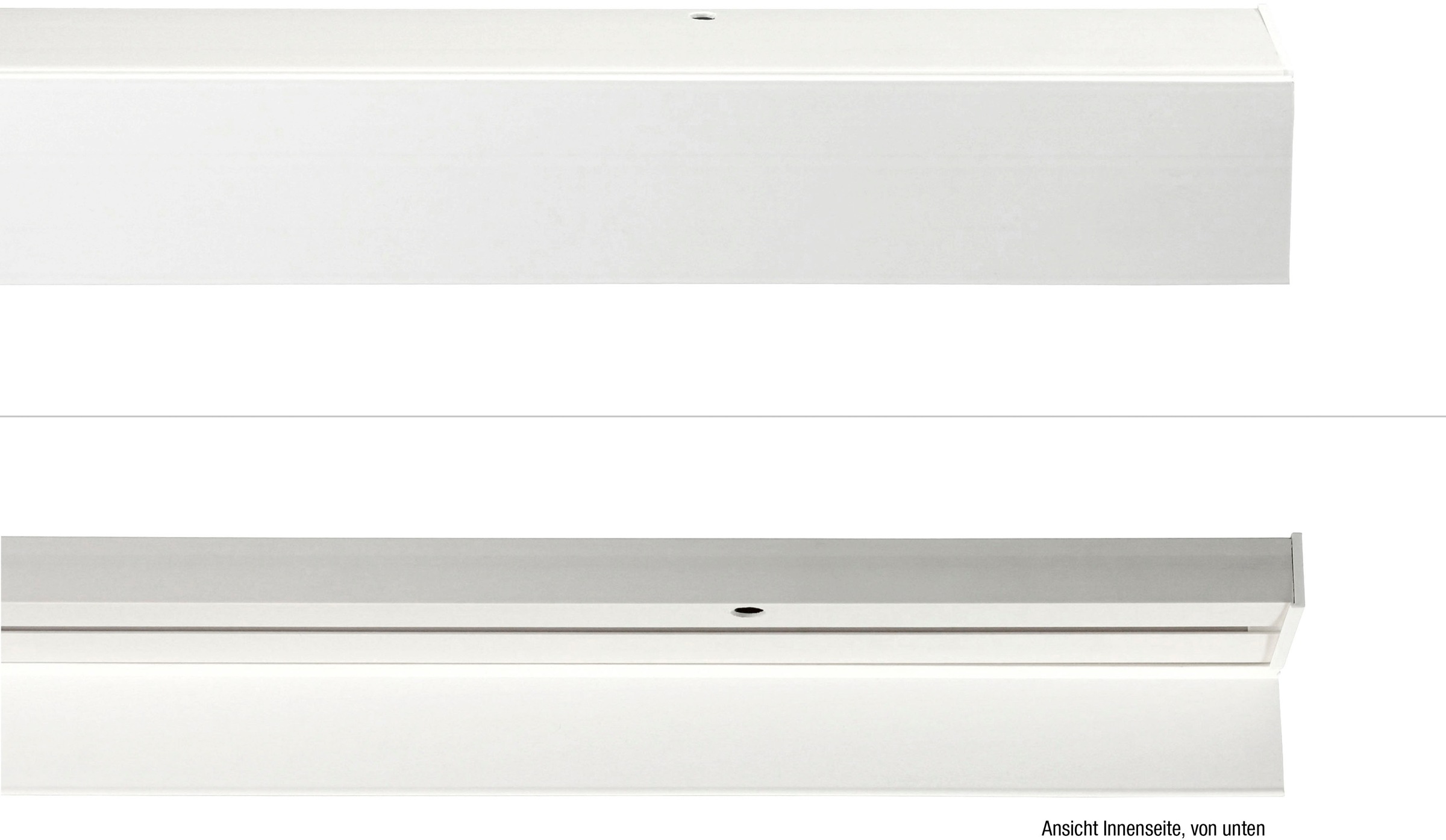 Image of GARESA Gardinenschiene »Kunststoffschiene mit Blende«, 1 läufig-läufig, Wunschmasslänge, Deckenmontage, mit Kunststoffverbinder verlängerbar, einfache Montage, schlicht bei Ackermann Versand Schweiz