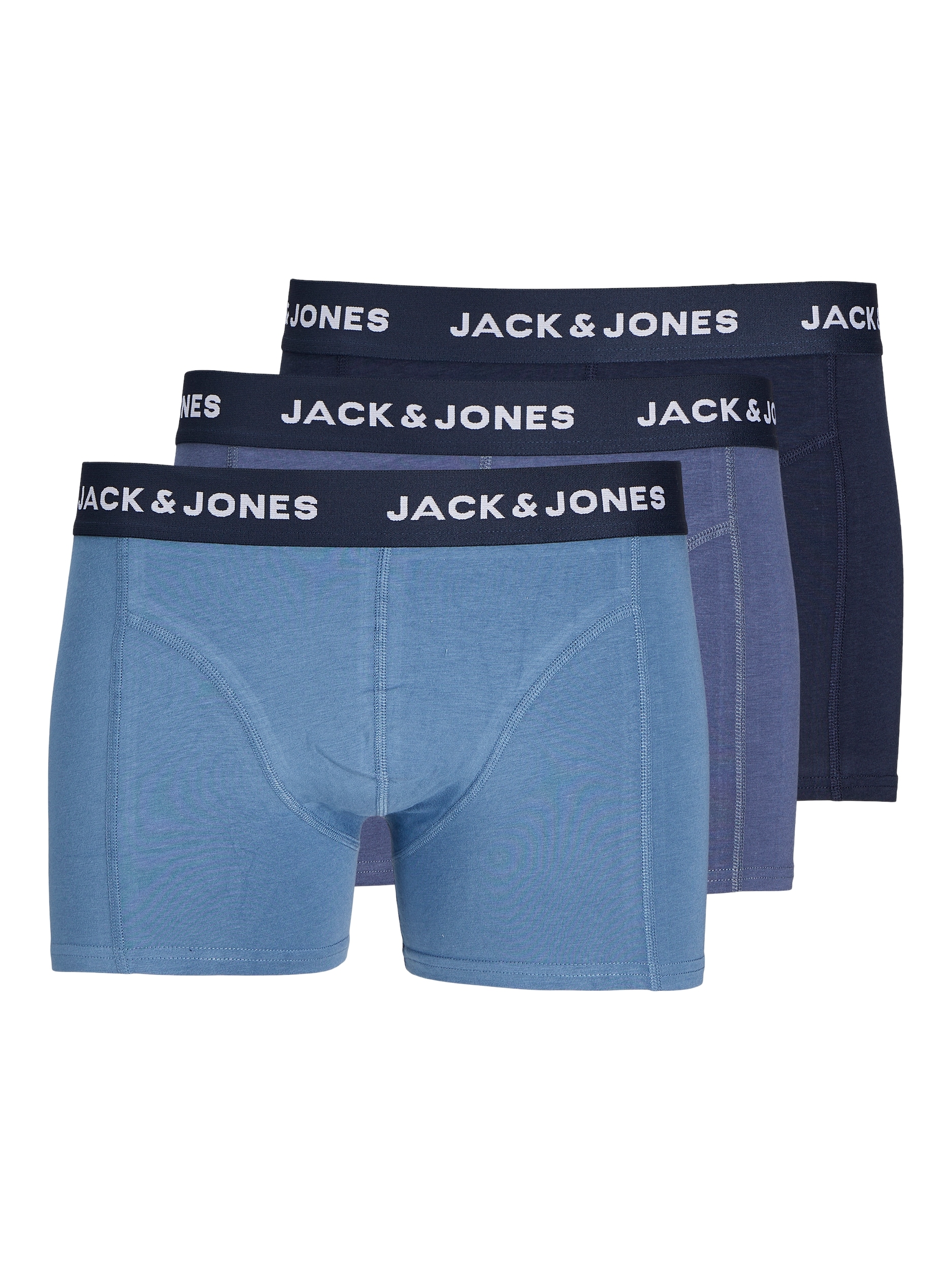 Jack & Jones Boxershorts »JACALASKA BAMBOO TRUNKS 3 PACK«, (Packung, 3 St.)
