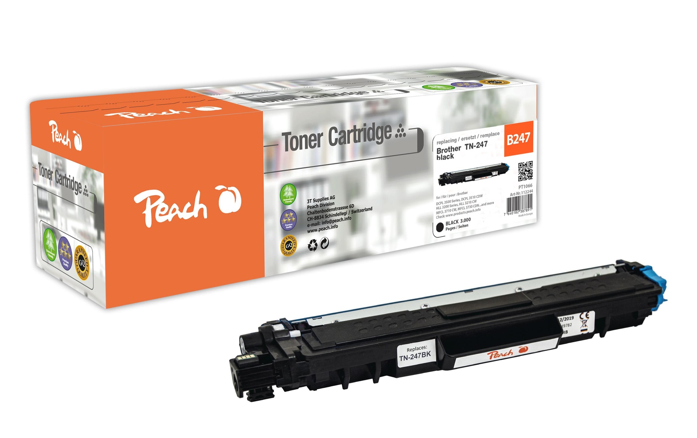 Image of Peach Tonerpatrone "Brother TN-247BK Schwarz"