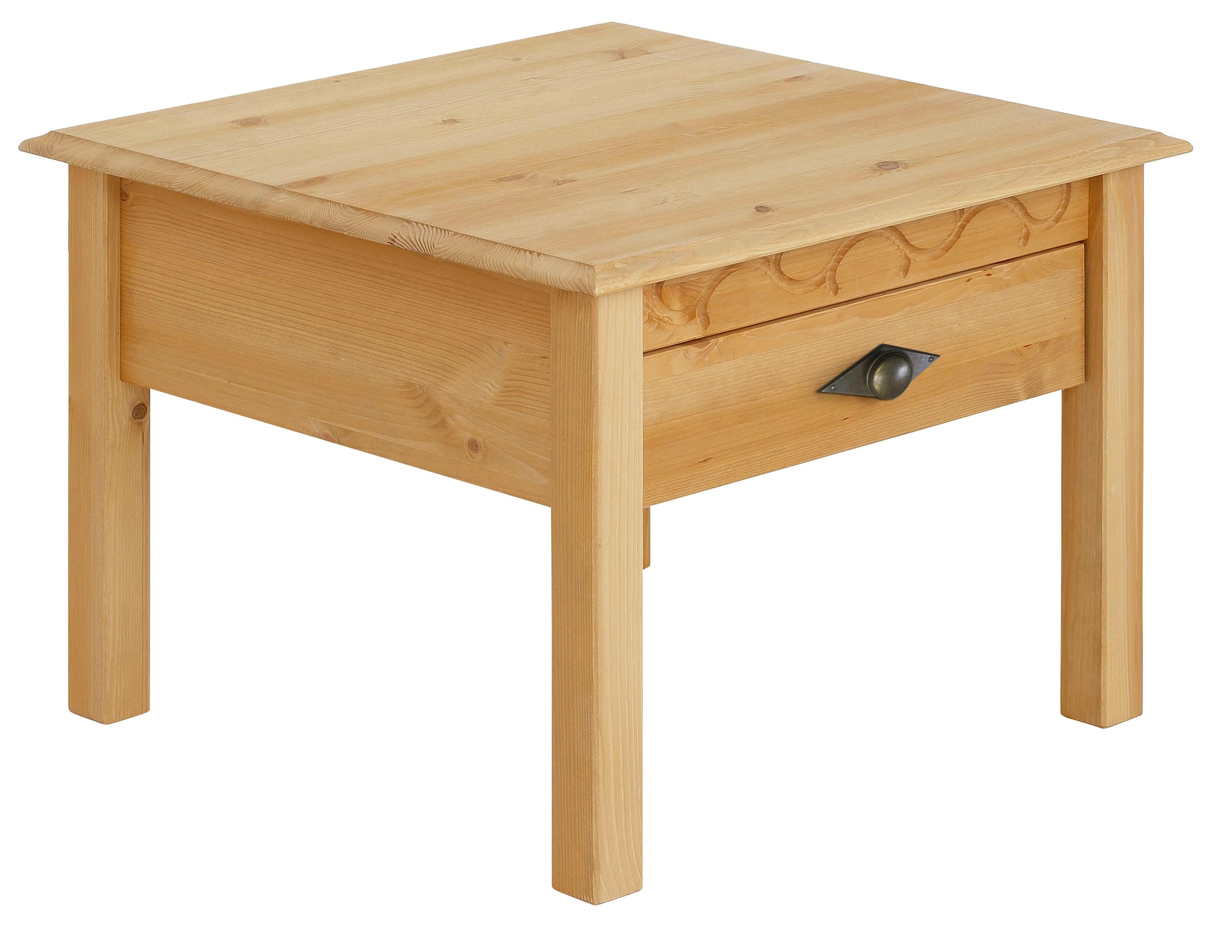 Home affaire Couchtisch »Laura, TOPSELLER!«, (Couchtisch, Wohnzimmertisch), 60/60 cm, mit einer Schublade, zusätzlicher Stauraum