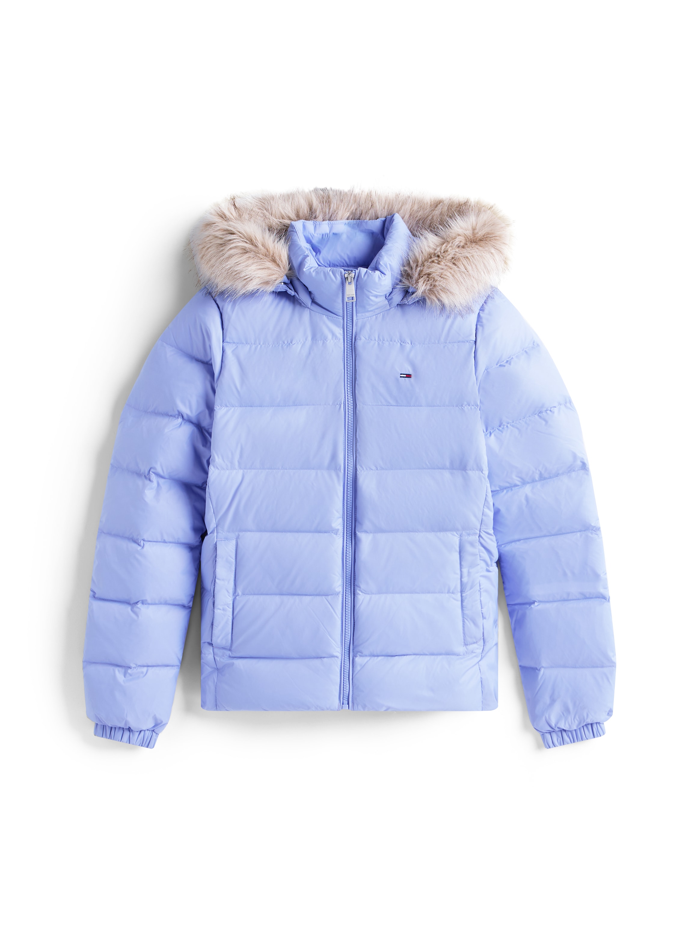 Tommy Jeans Veste matelassée »TJW BASIC HOODED DOWN JACKET EXT« avec capuche avec broderie du logo