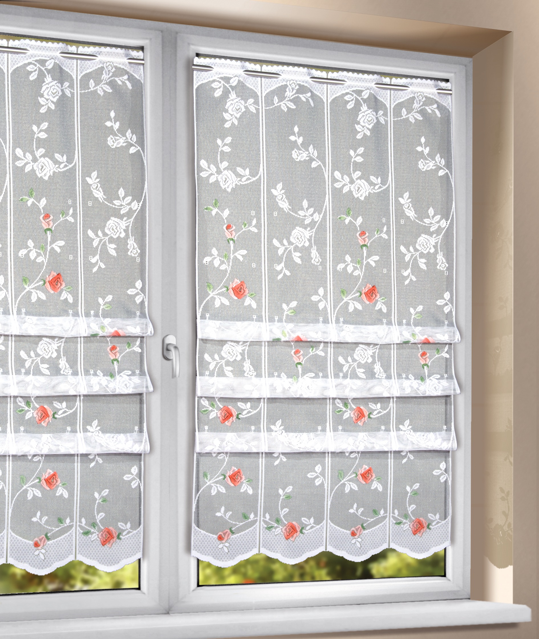 Image of WILLKOMMEN ZUHAUSE by ALBANI GROUP Raffrollo »Mille Fleur«, mit Stangendurchzug, Clipsrollo bei Ackermann Versand Schweiz