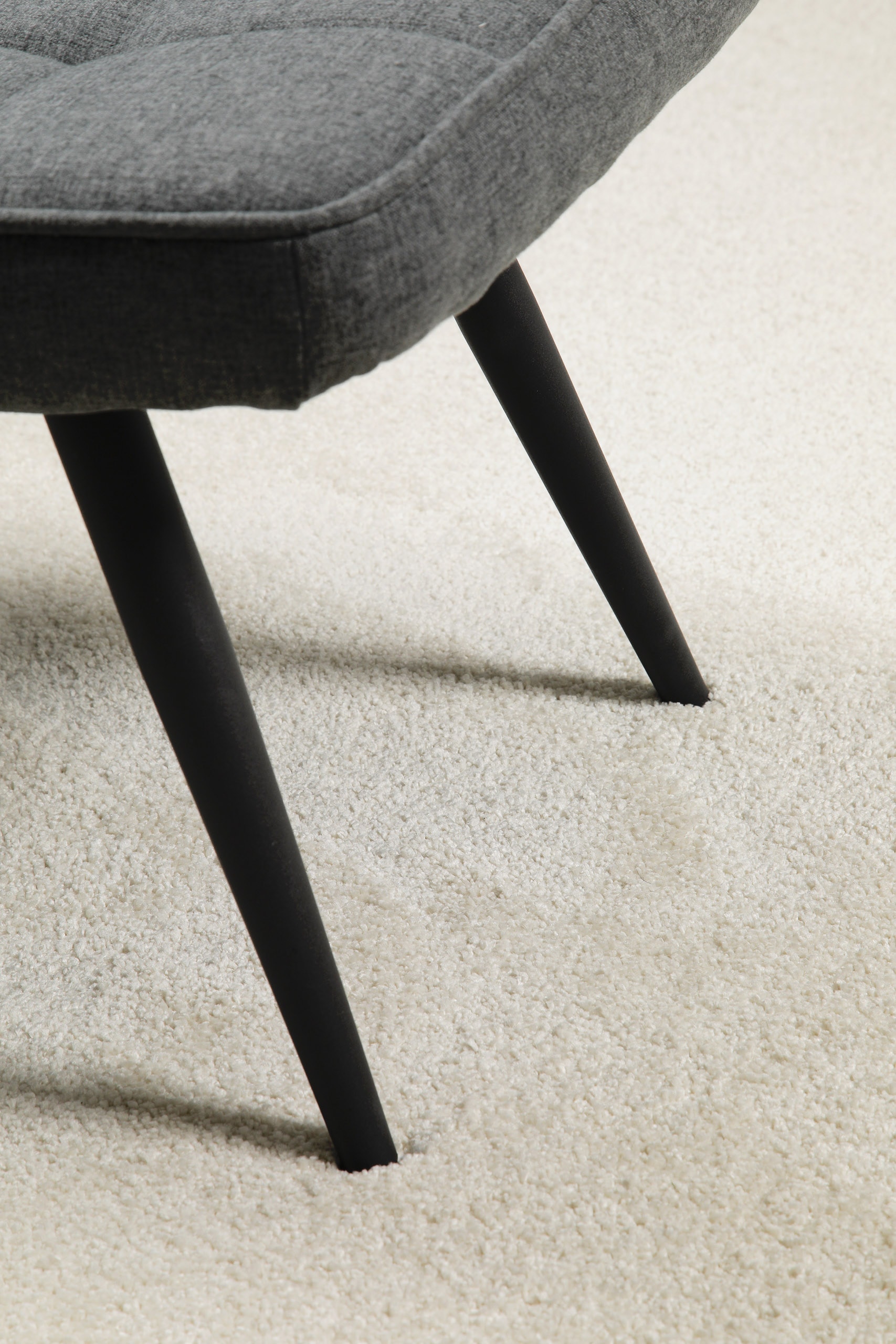 Wecon home Tapis »Wogh« Carré 25 mm Höhe Kurzflor, maschinell gewebt, robust, Wohn- & Schlafzimmer, einfarbig