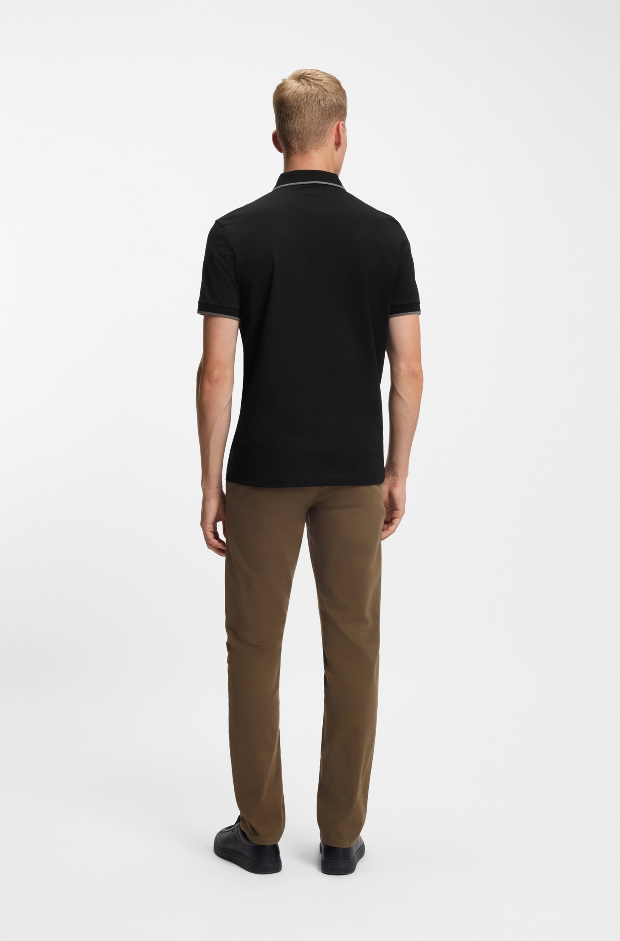 BOSS ORANGE Polo »Passertip« mit BOSS Logo-Badge