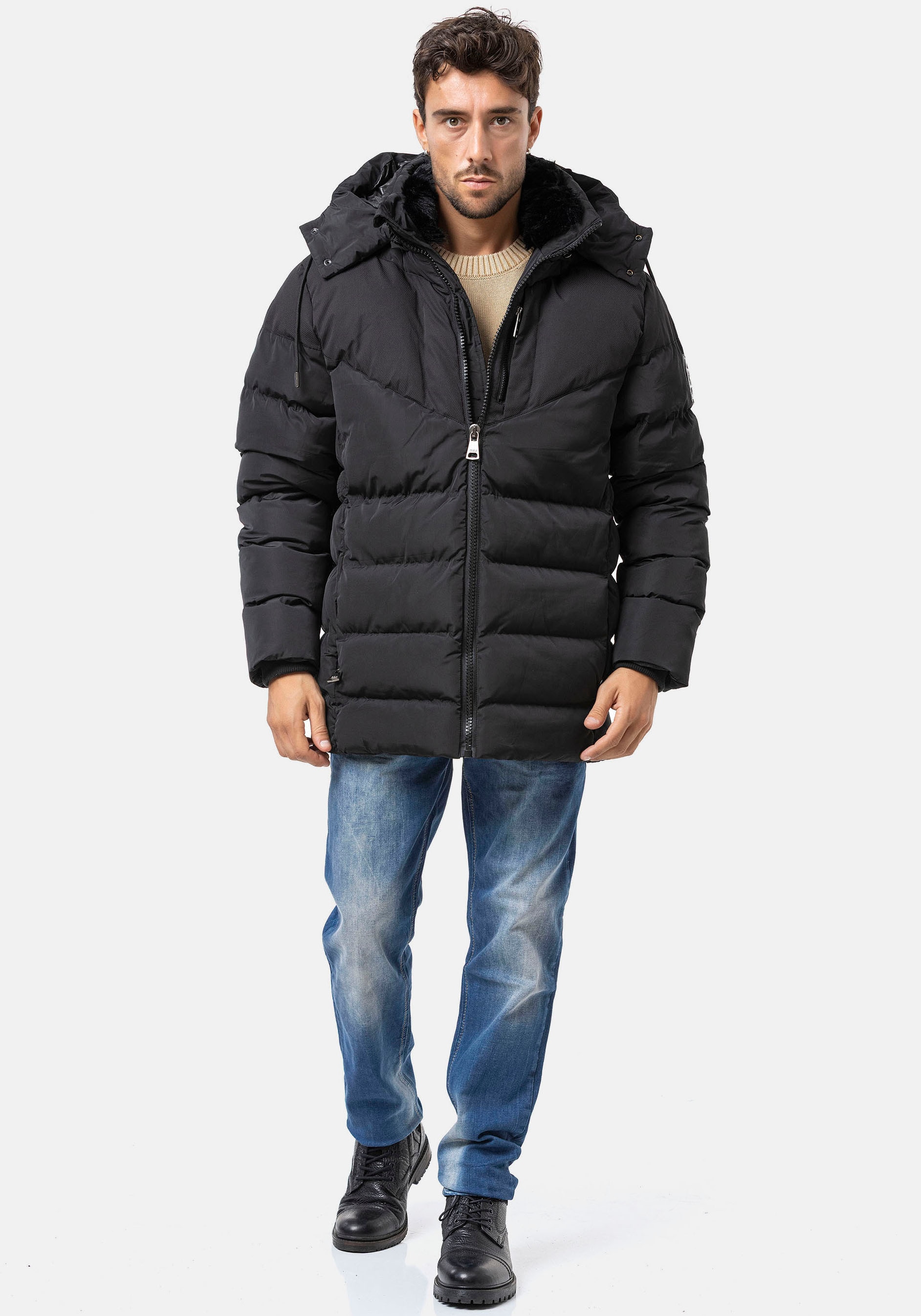 Cipo & Baxx Veste matelassée mit Kapuze