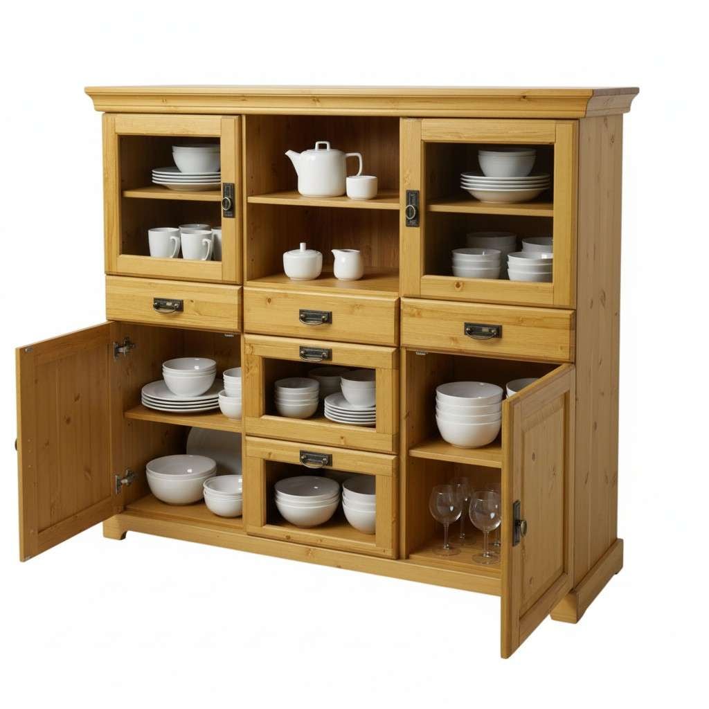 Home affaire Sideboard »Rügen« aus massiver Kiefer, Breite 145 cm, made in EU