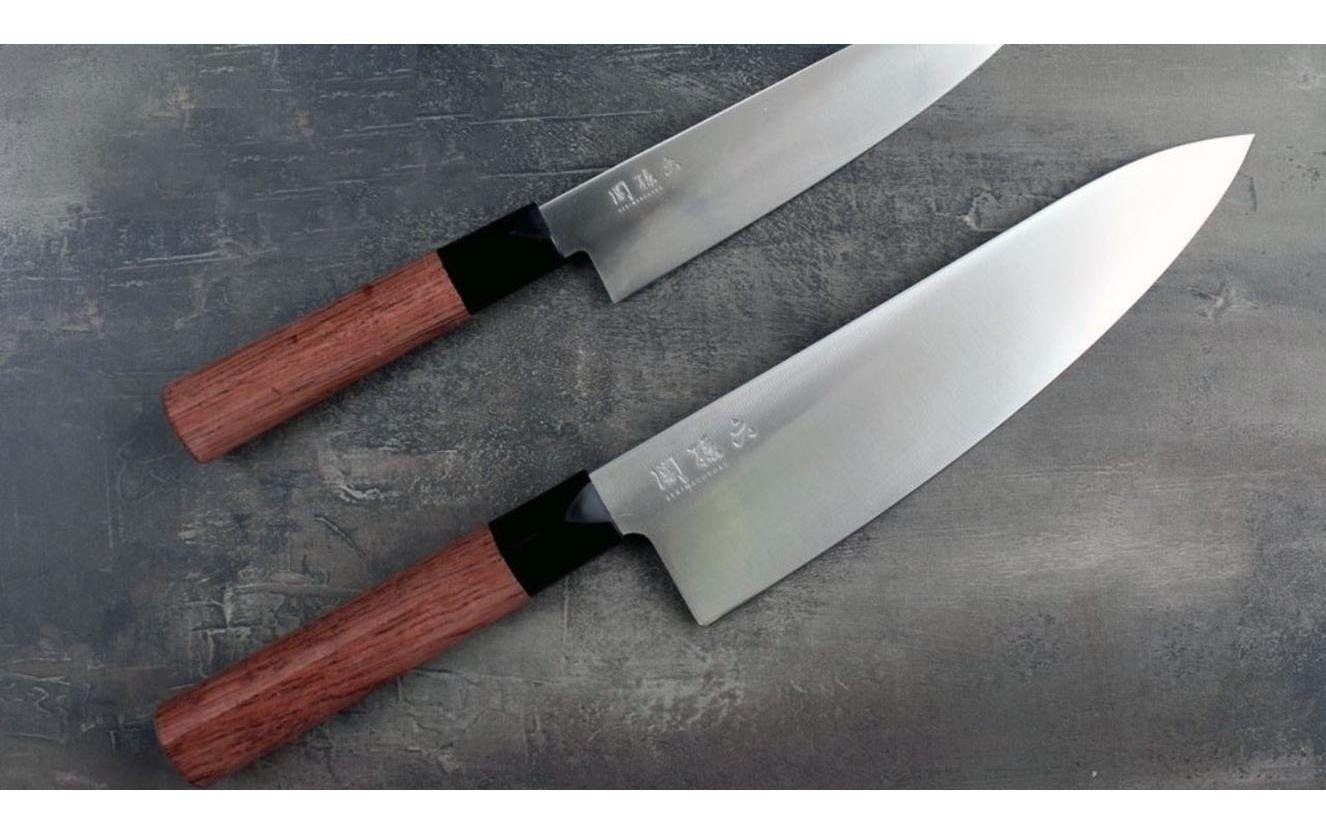 KAI Kochmesser »Red Wood Braun«, (1 tlg.), Holzart: Pakka, Herkunftsland: Europa