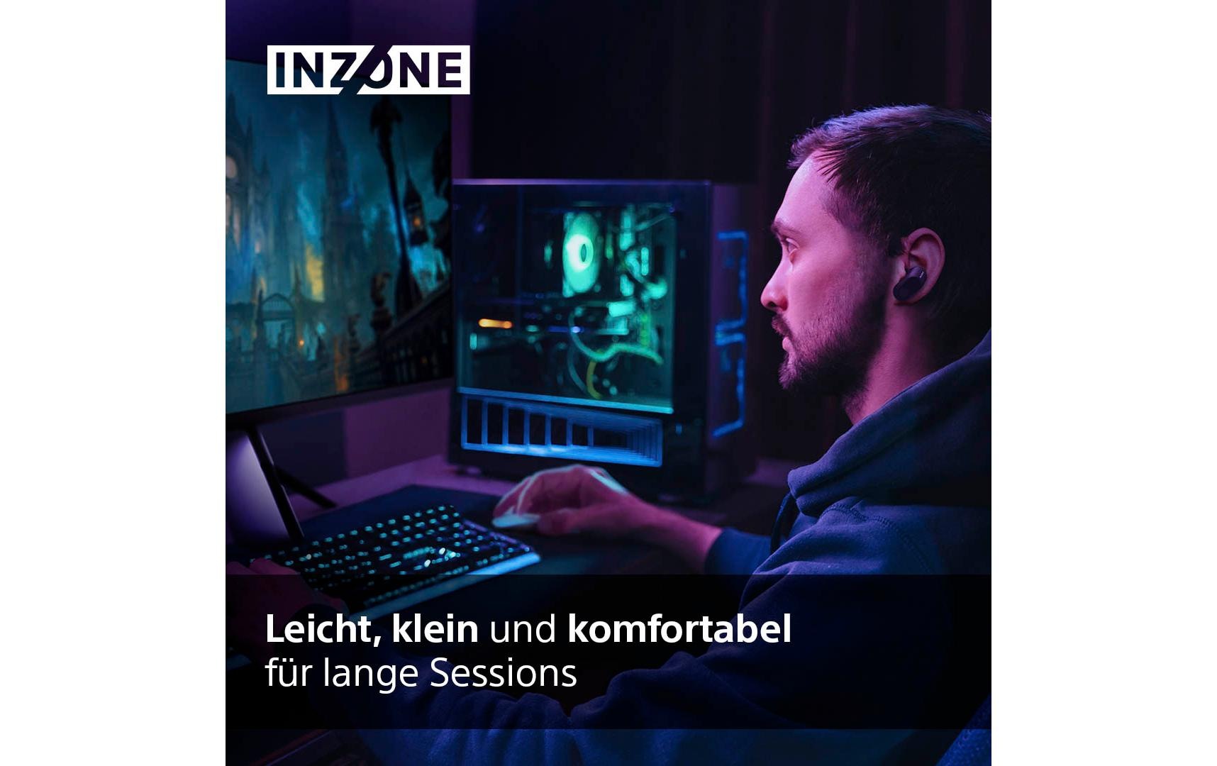 Sony Ecouteurs intra-auriculaires »INZONE Buds« réduction de bruit son spatial 360, autonomie accu 24 h, faible latence, micro avec IA