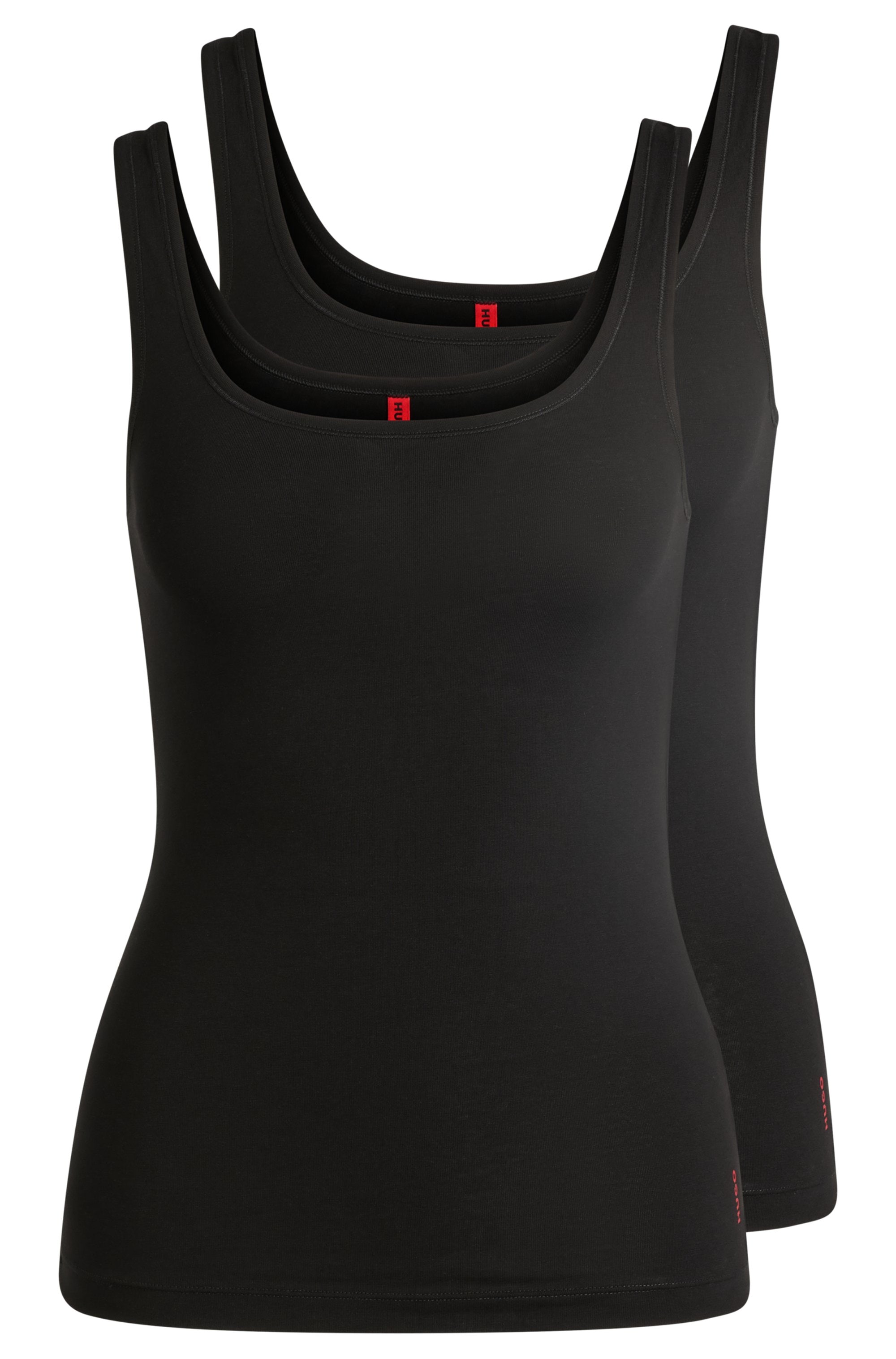Image of HUGO Underwear Tanktop "TWIN VEST" Packung, 2er-Pack, mit vertikalem Logoprint