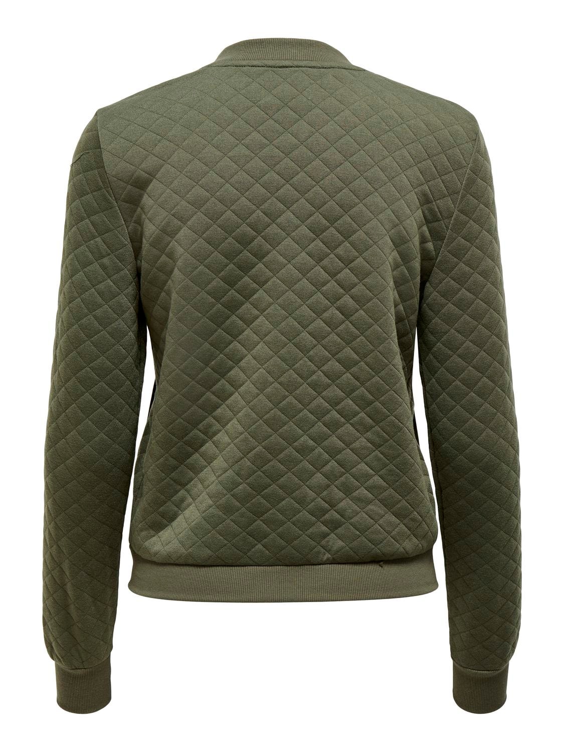 ONLY Veste sweat »ONLJOYCE L/S BOMBER SWT NOOS« Polyester, coupe régulière
