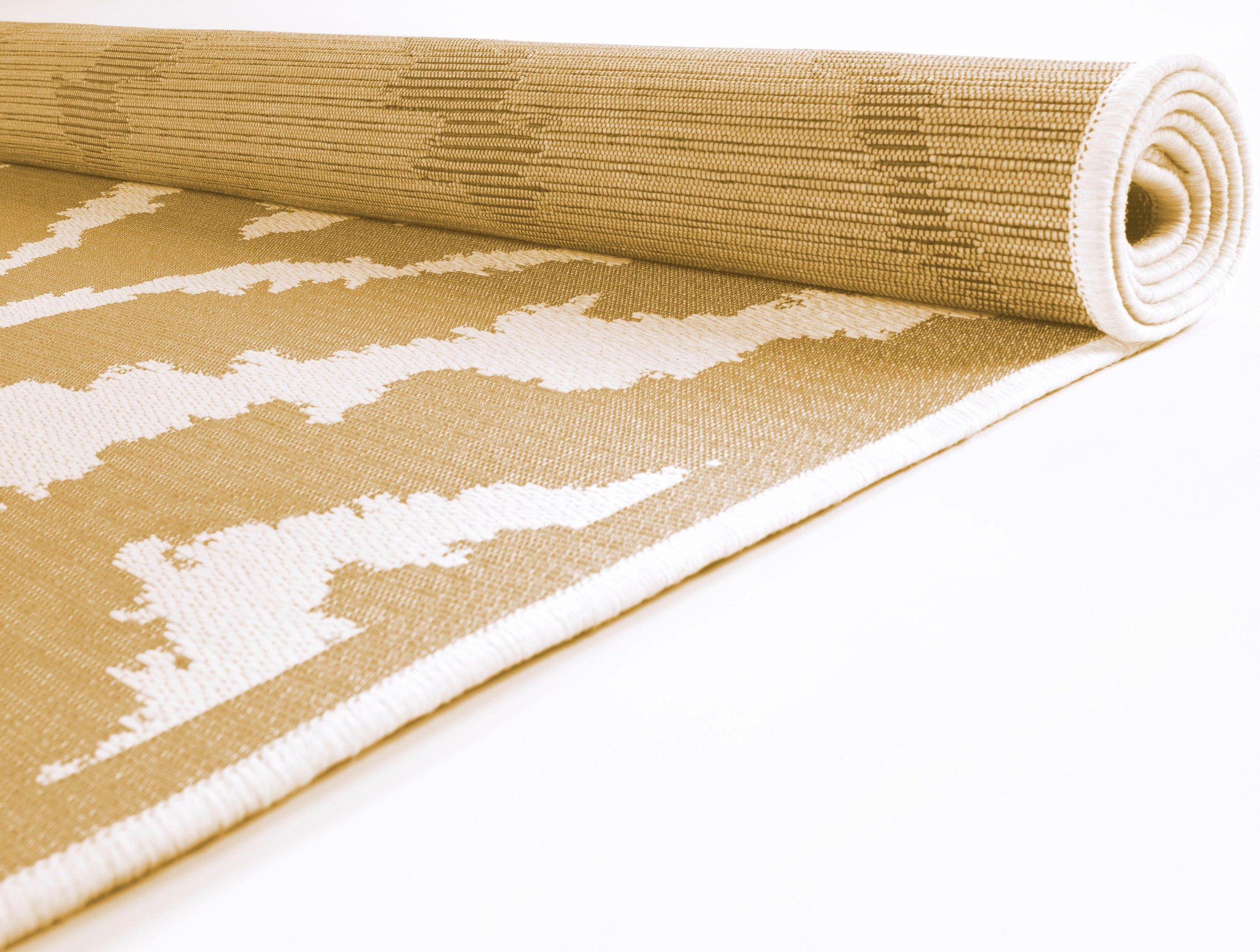 TOM TAILOR HOME Teppich »Garden Pattern« rechteckig 3 mm Höhe Flachgewebe, modernes Rauten Design, In- und Outdoor geeignet