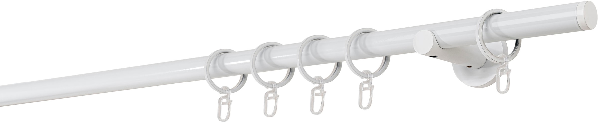 Image of mydeco Gardinenstange "20mm Match Wandträger 6,5 cm" 1 läufig-läufig Fixmass