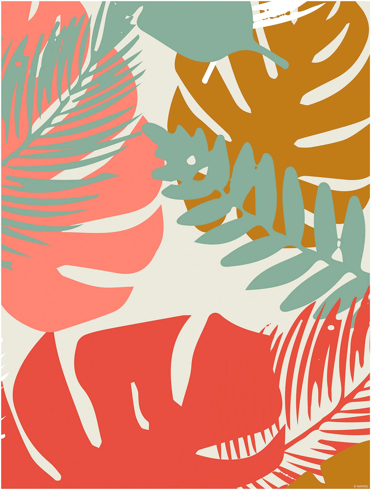 Image of Komar Wandbild »Winter Tropics Black Panther Plants«, (1 St.), Deutsches Premium-Poster Fotopapier mit seidenmatter Oberfläche und hoher Lichtbeständigkeit. Für fotorealistische Drucke mit gestochen scharfen Details und hervorragender Farbbrillanz. bei Ac
