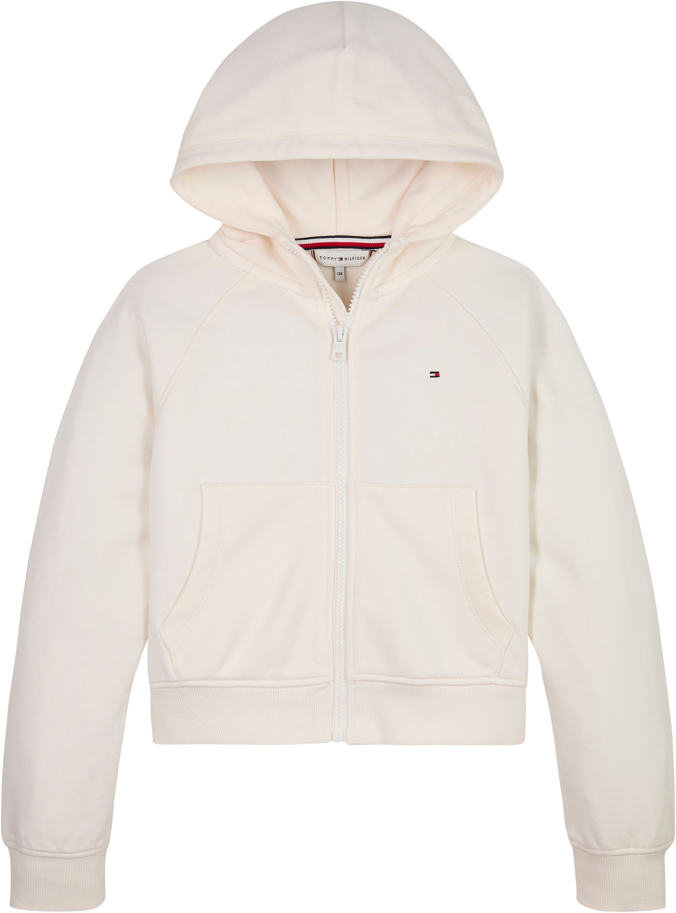 Tommy Hilfiger Sweatjacke »VARSITY EMBROIDERED ZIP UP«, Kinder bis 16 Jahre mit Logostickerei