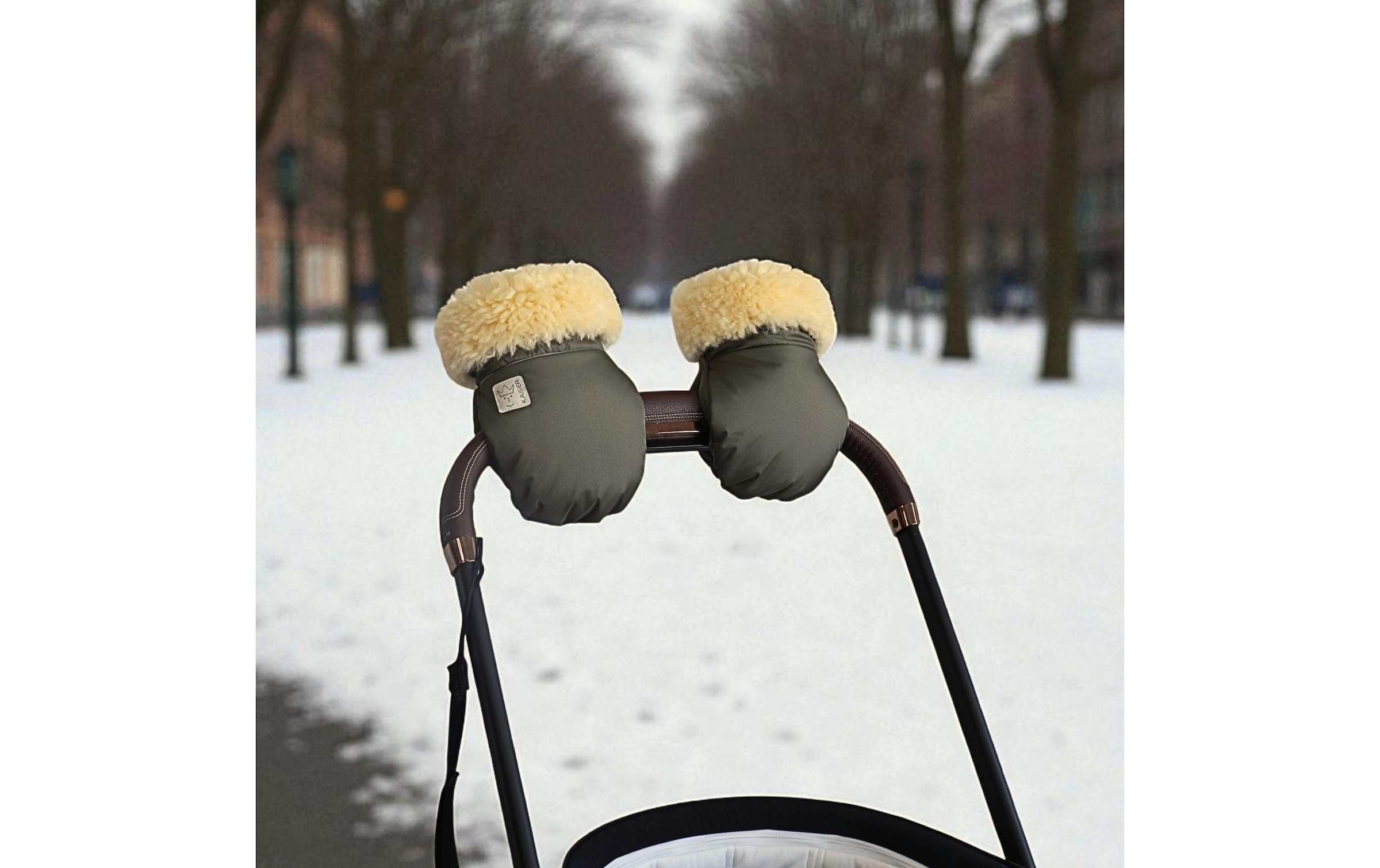 Kaiser Chauffe-mains pour poussette »Handschuh Reflect Kiwa«