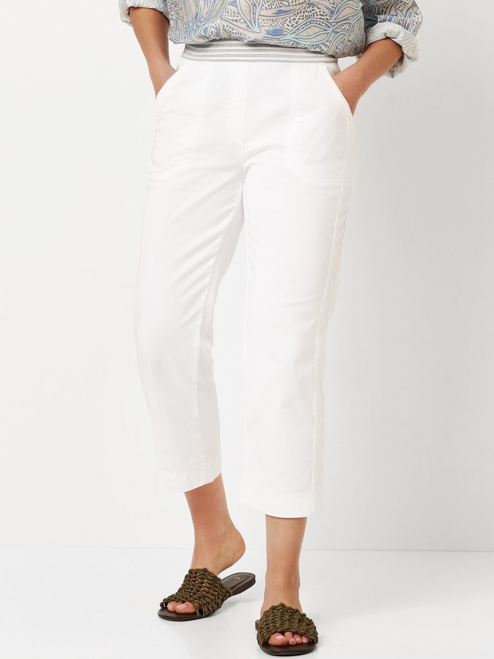 Image of TONI 3/4-Hose "Sue" mit gestreiftem Bund