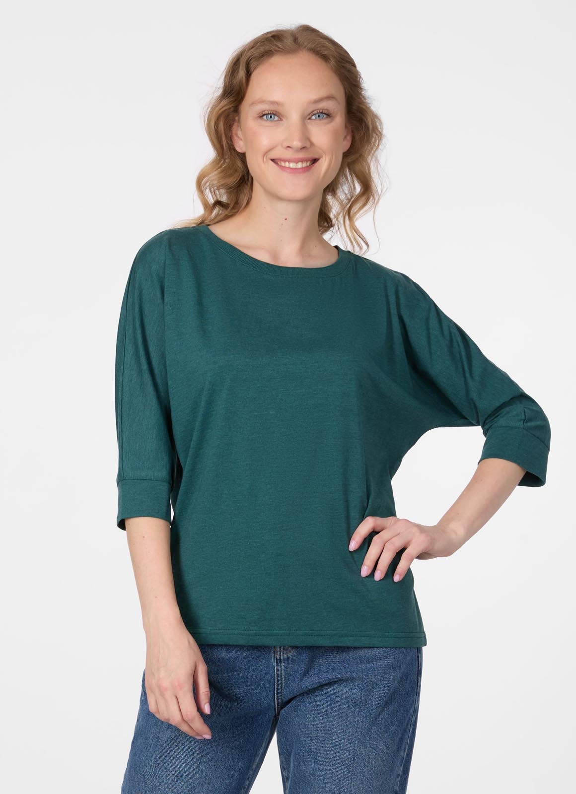 Ragwear T-shirt à manches 3/4 »SHIMONA« Mélange coton avec manches 3/4 et finition douce