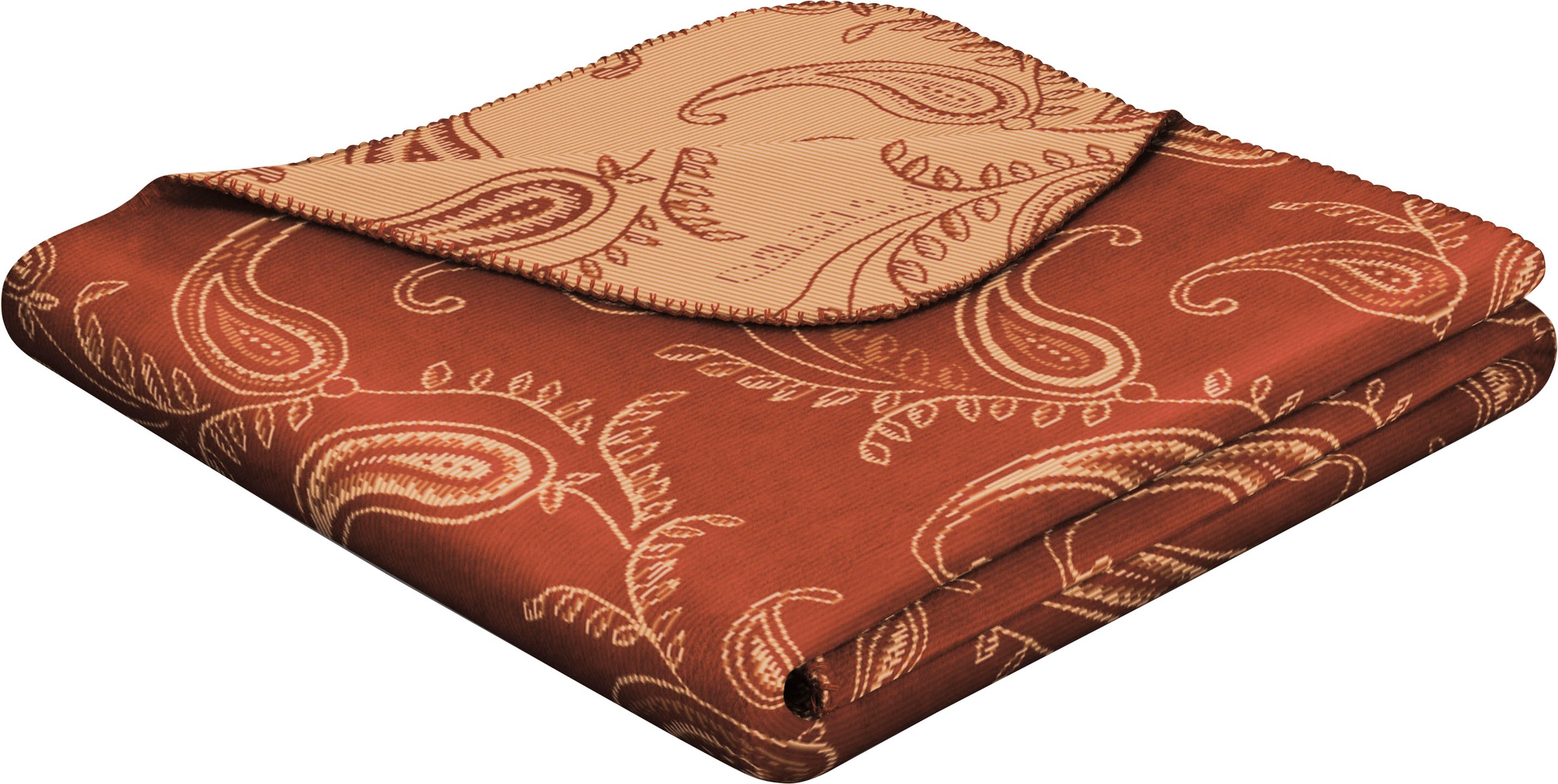 Image of BIEDERLACK Wohndecke »Indian Summer«, mit verspieltem Paisley, Kuscheldecke bei Ackermann Versand Schweiz