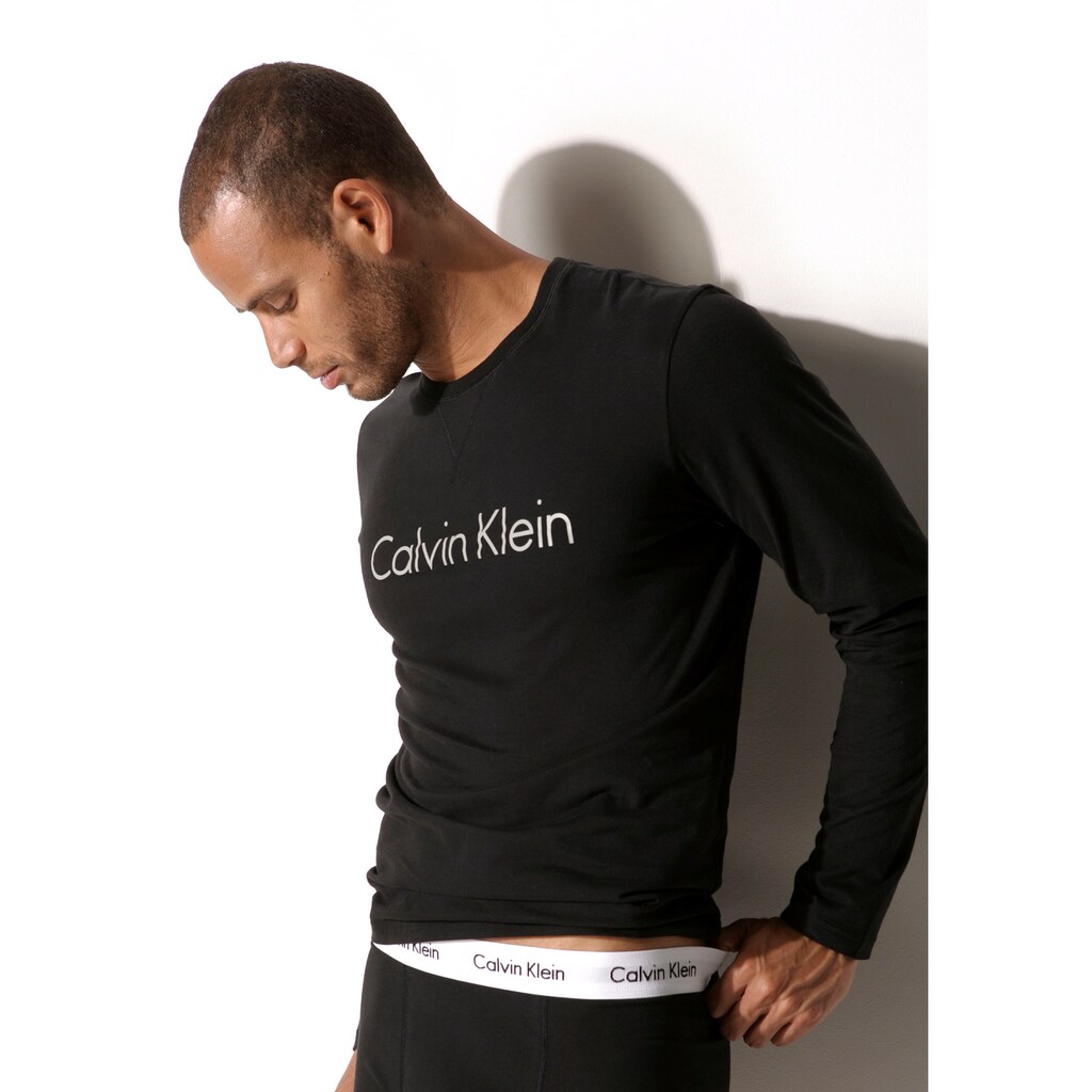 Calvin Klein Langarmshirt, mit Logo Druck